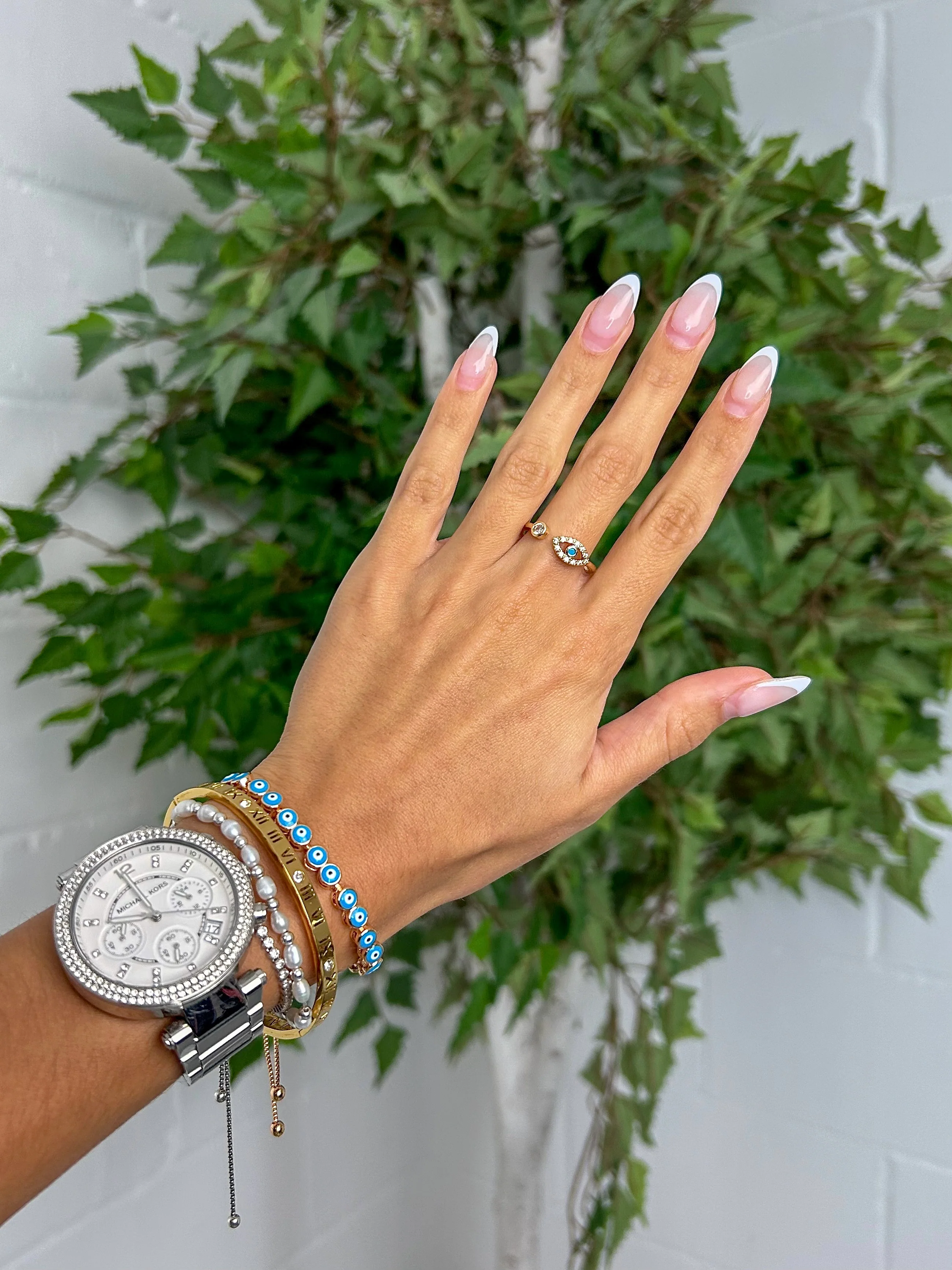 Adjustable Evil Eye Ring (3 Colours) - Image 3