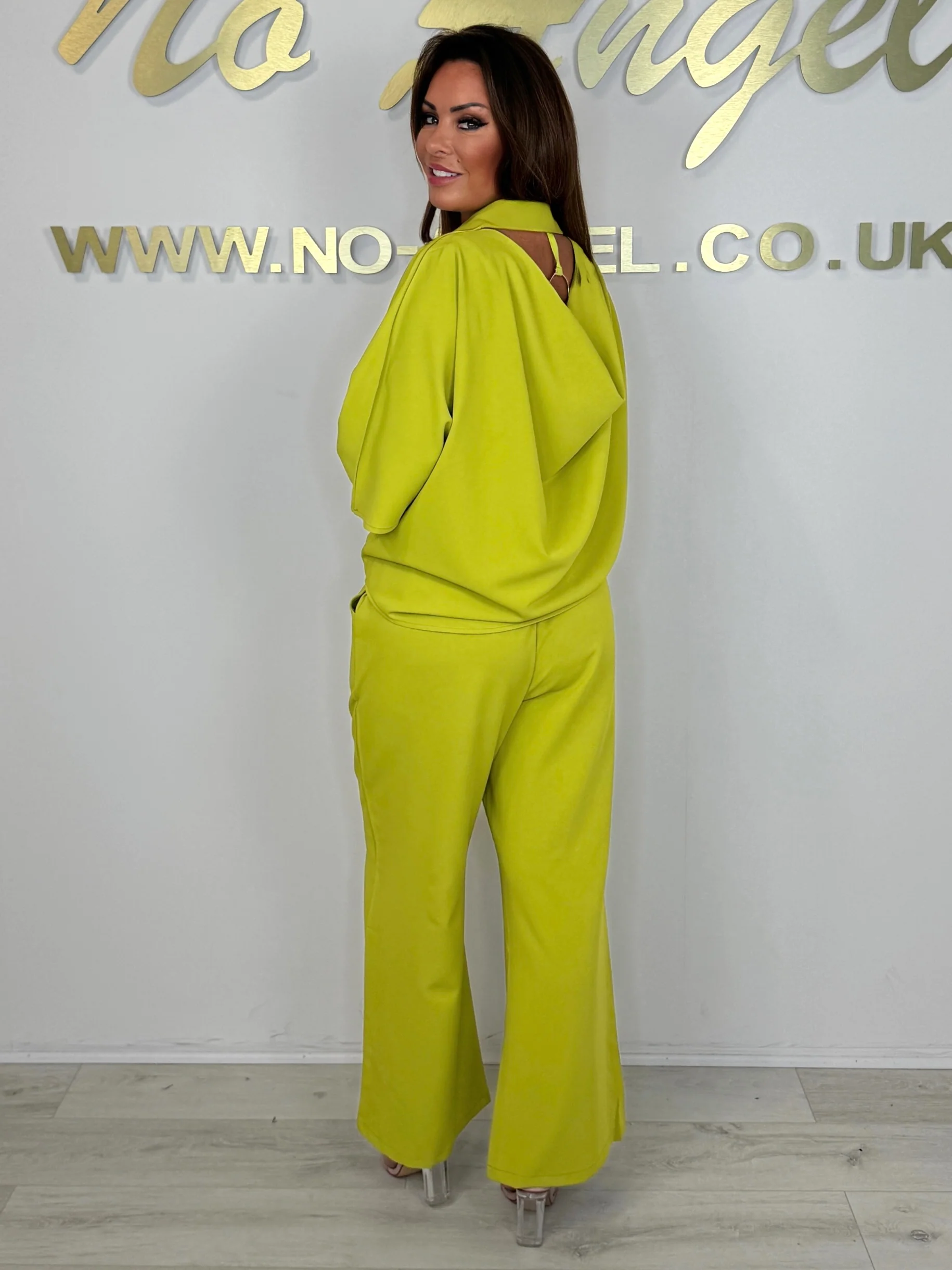 Tie Up Shirt Silver Ring Back Detail Co-ord (5 Colours) - Image 9