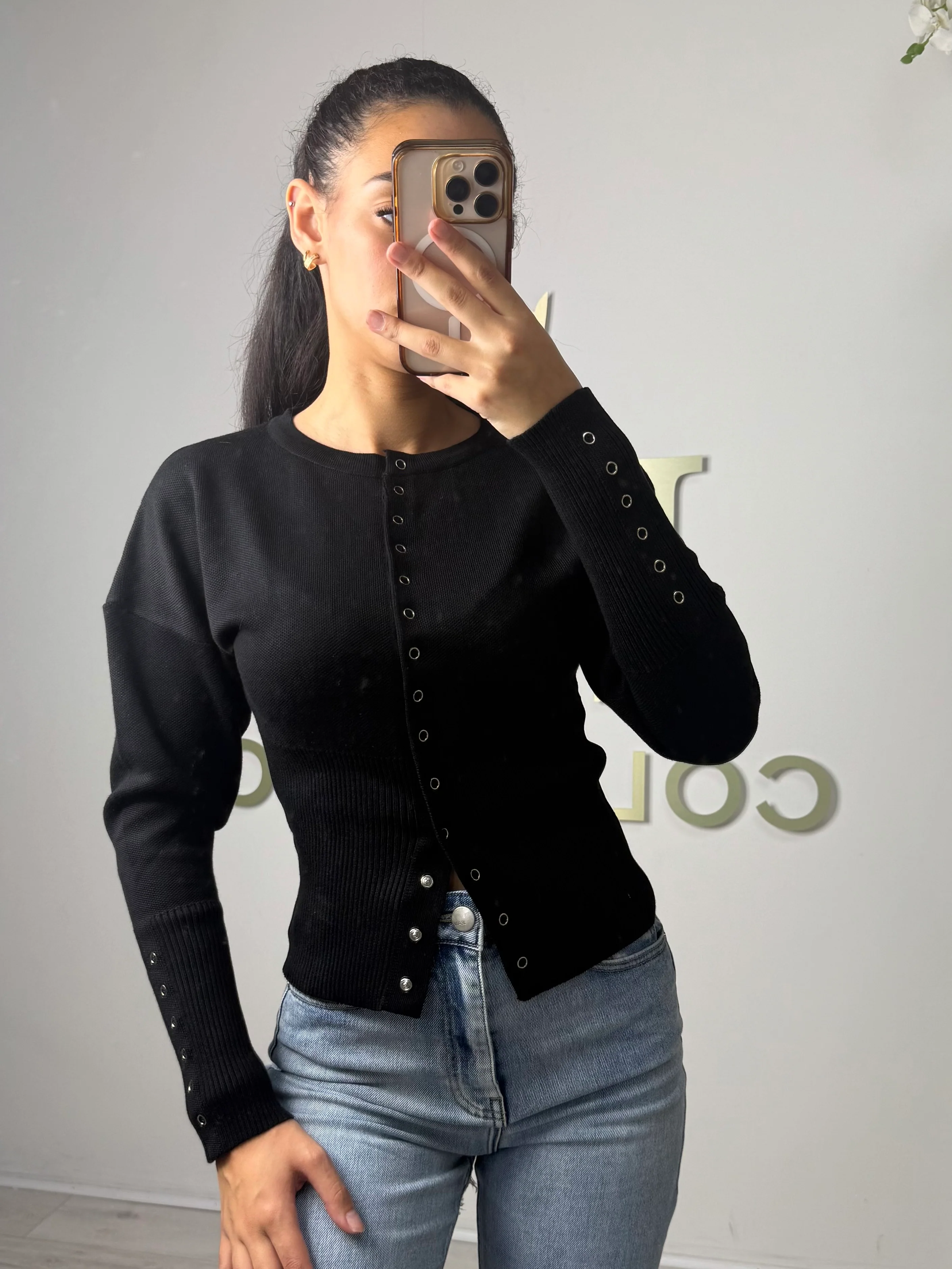 Soft Knit Button Up Ribbed Bottom Cardigan (5 Colours) - Image 14