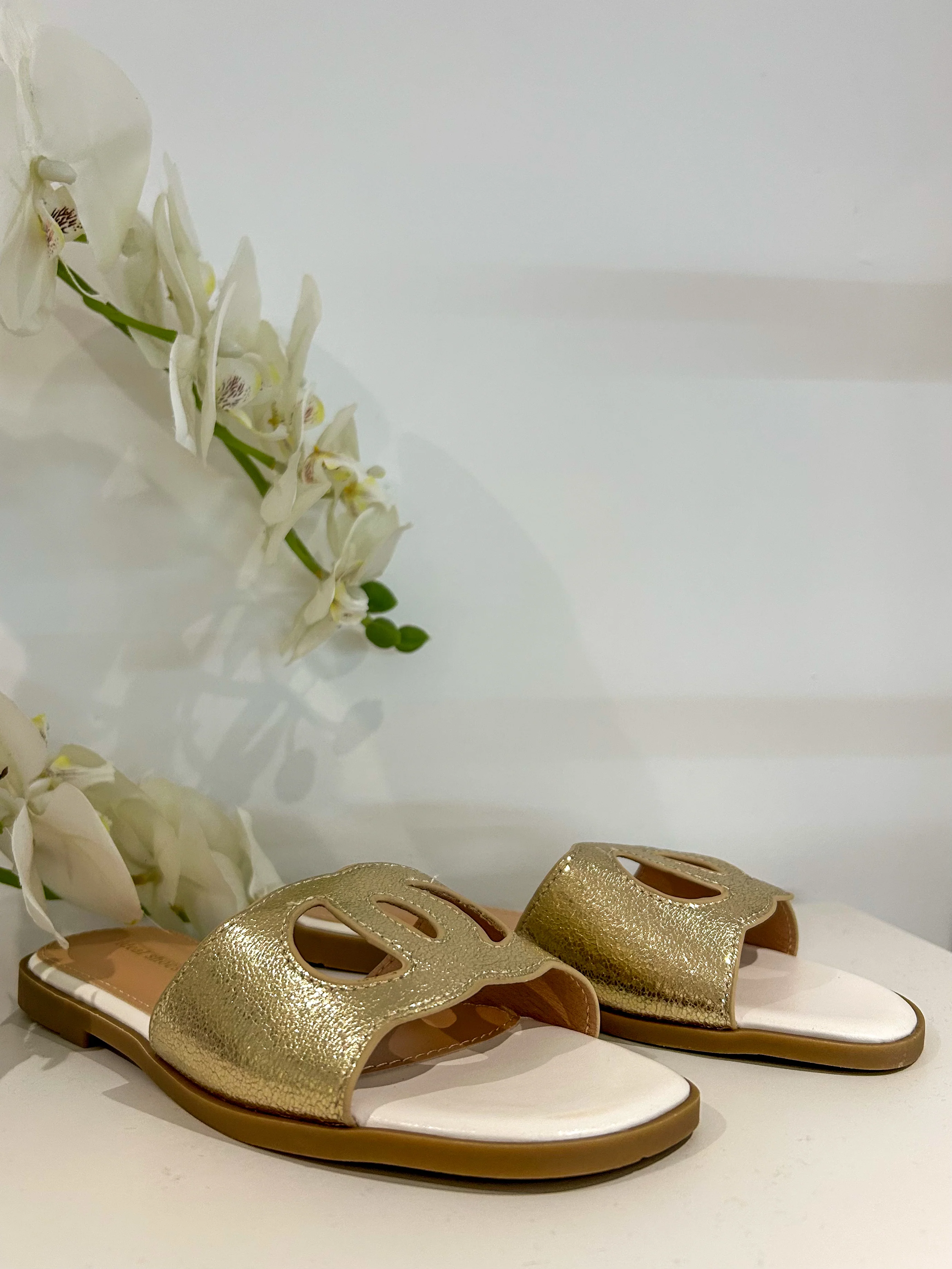 Cut Out Slip On Slider Sandals (2 Colours) - Image 3