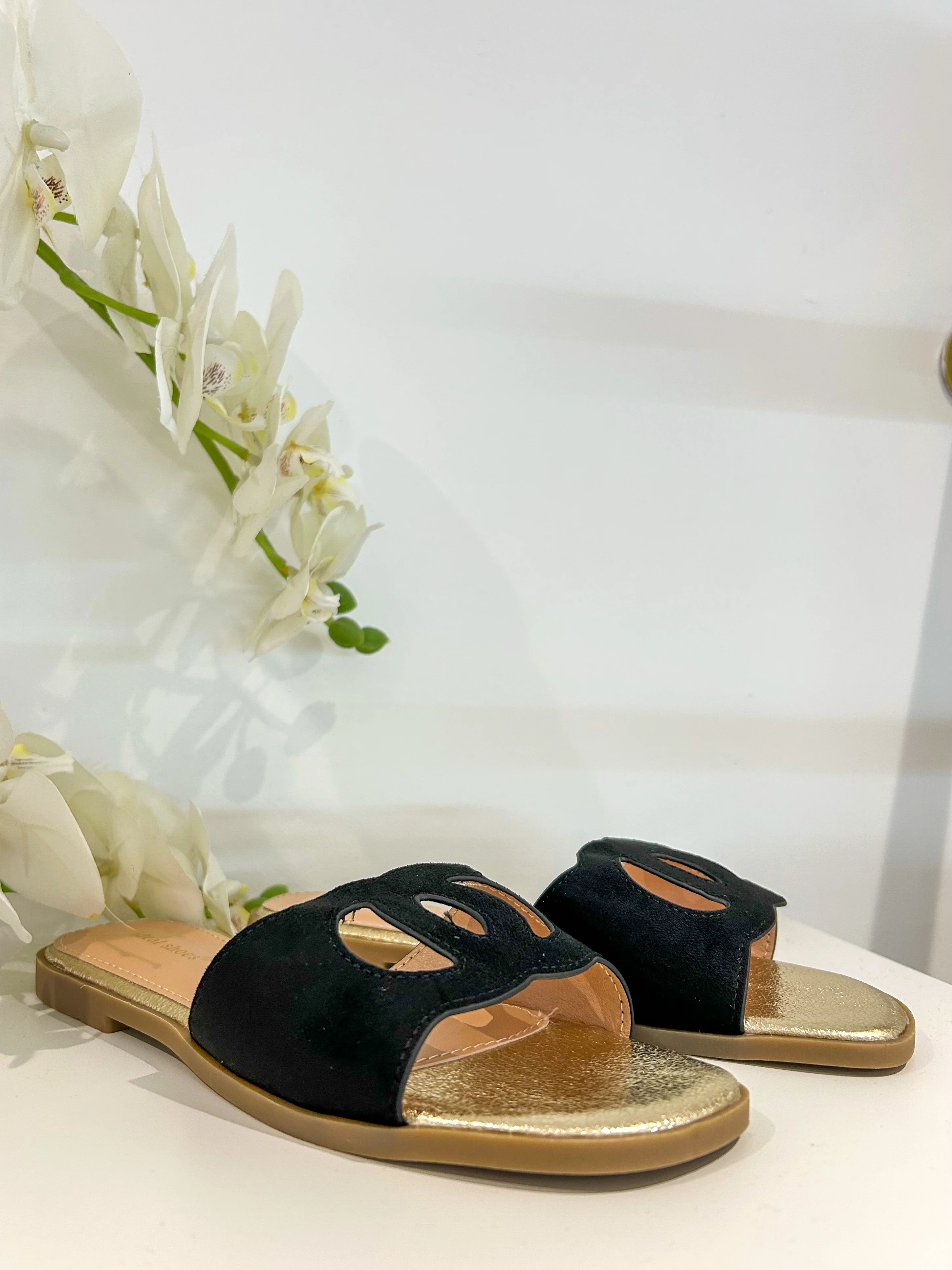 Cut Out Slip On Slider Sandals (2 Colours) - Image 4