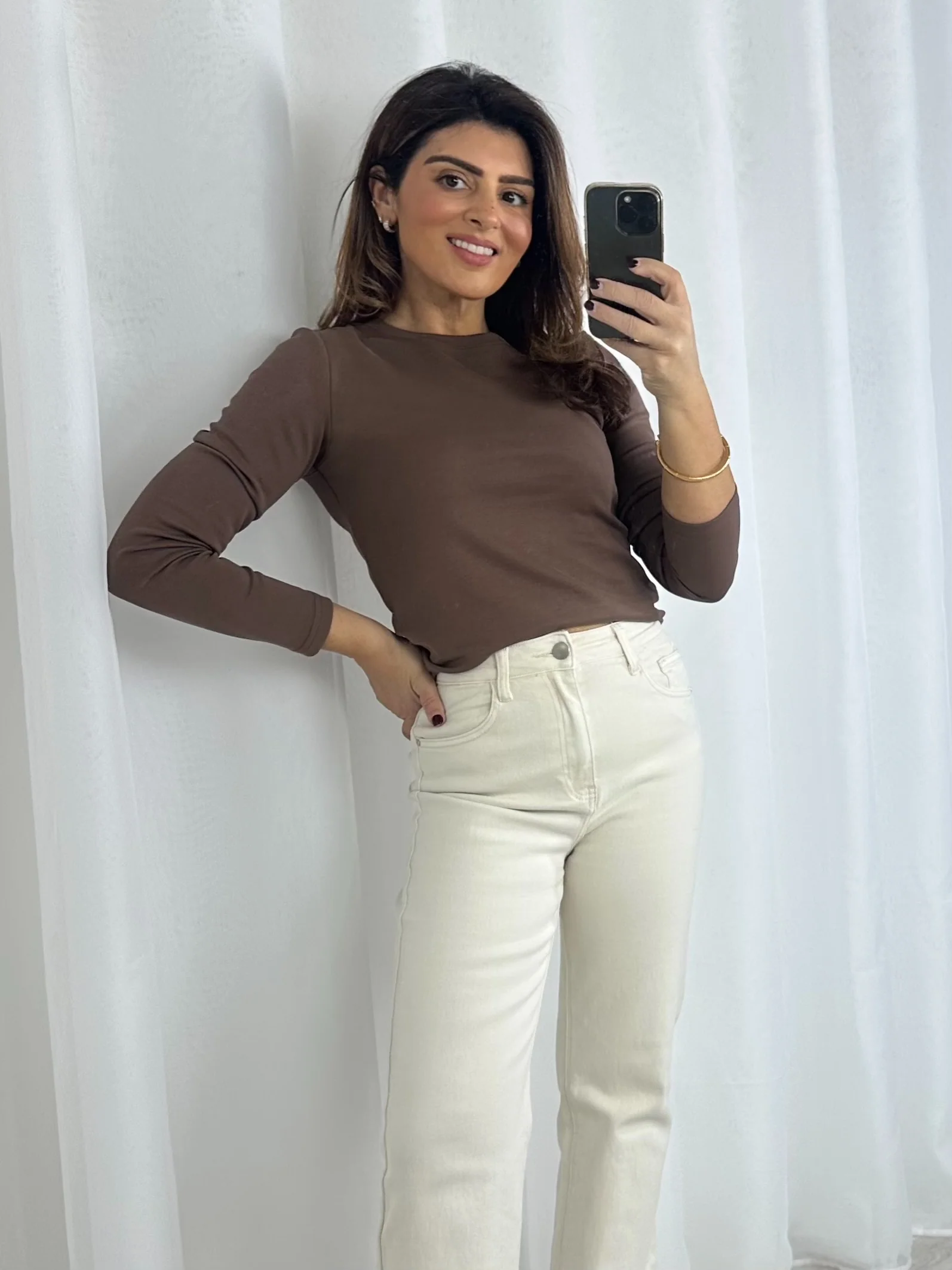 Denim Straight Leg Raw Hem Jeans (3 Colours) - Image 9