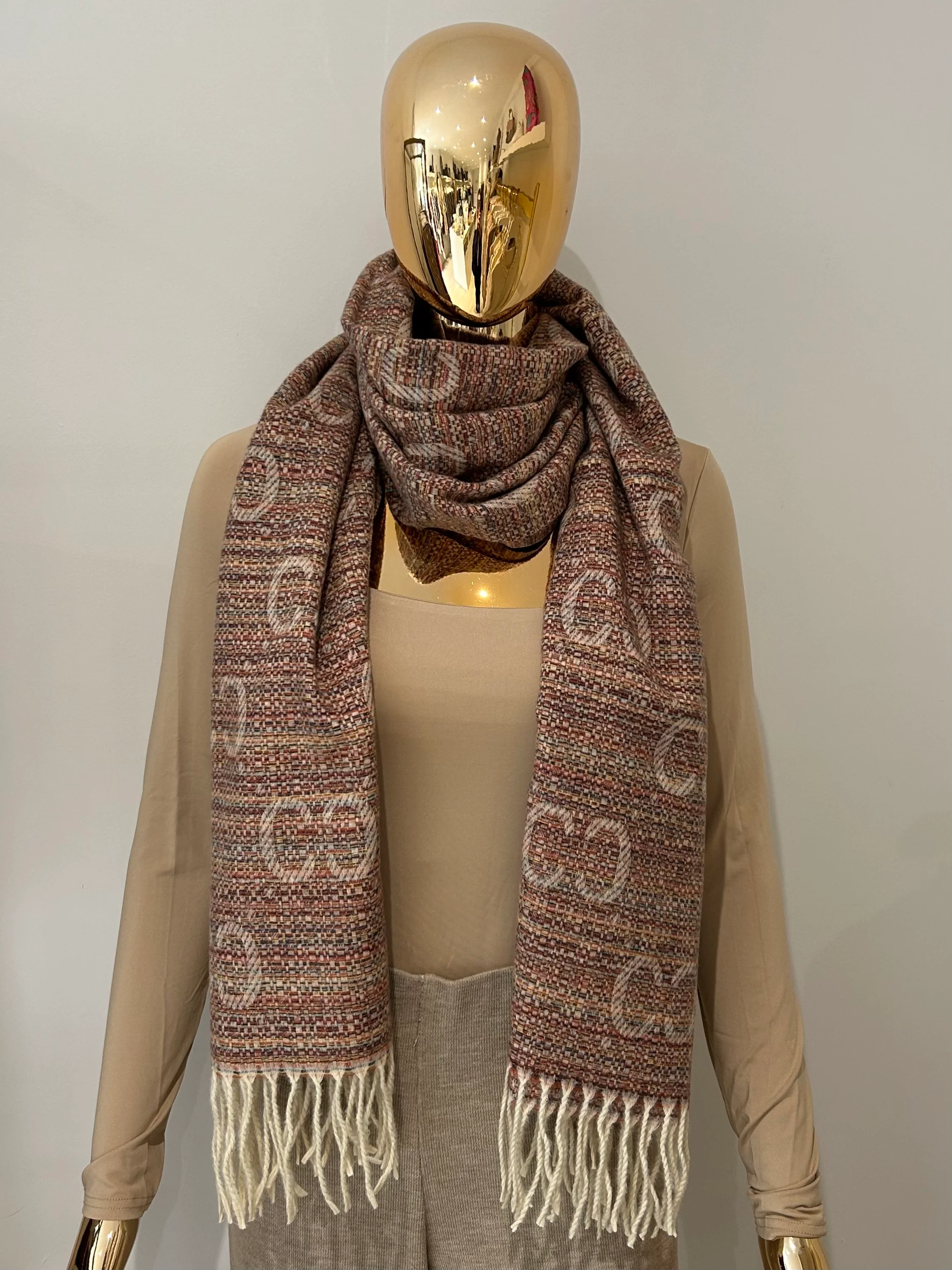 Designer Inspired Soft Knit Tassel Scarf (4 Colours) - Image 3