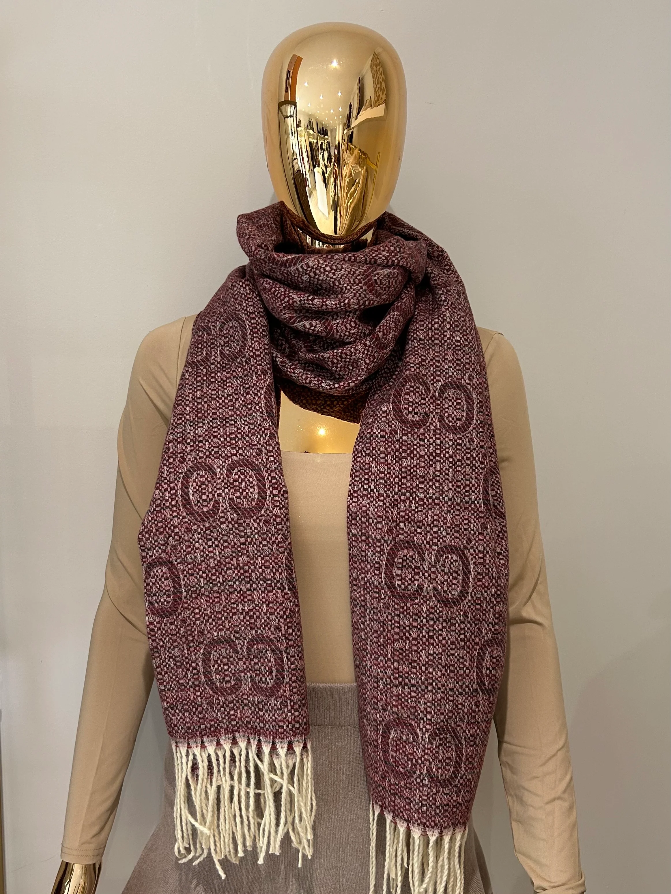 Designer Inspired Soft Knit Tassel Scarf (4 Colours) - Image 4