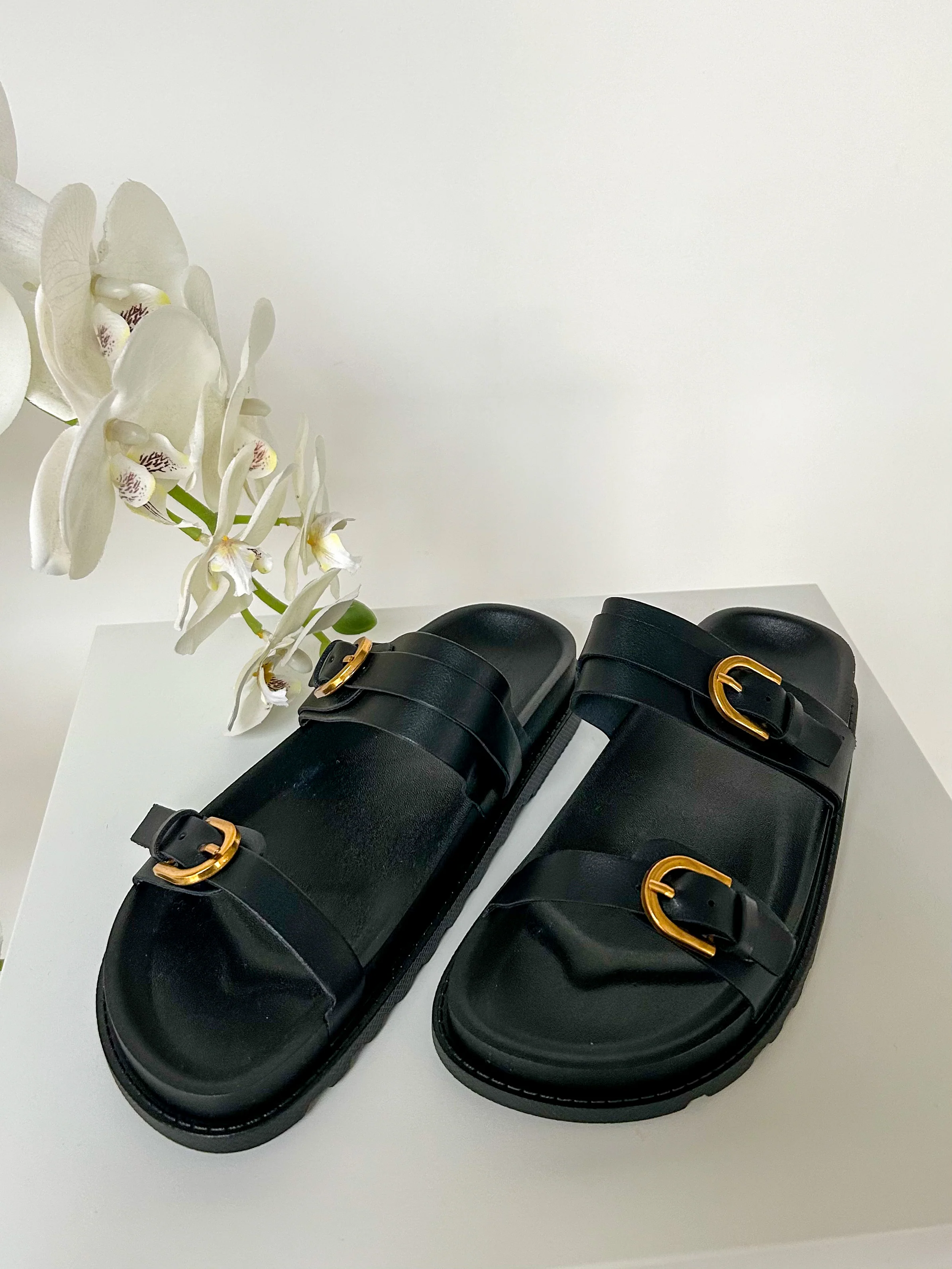 Double Buckle Strap Sandals (3 Colours) - Image 12