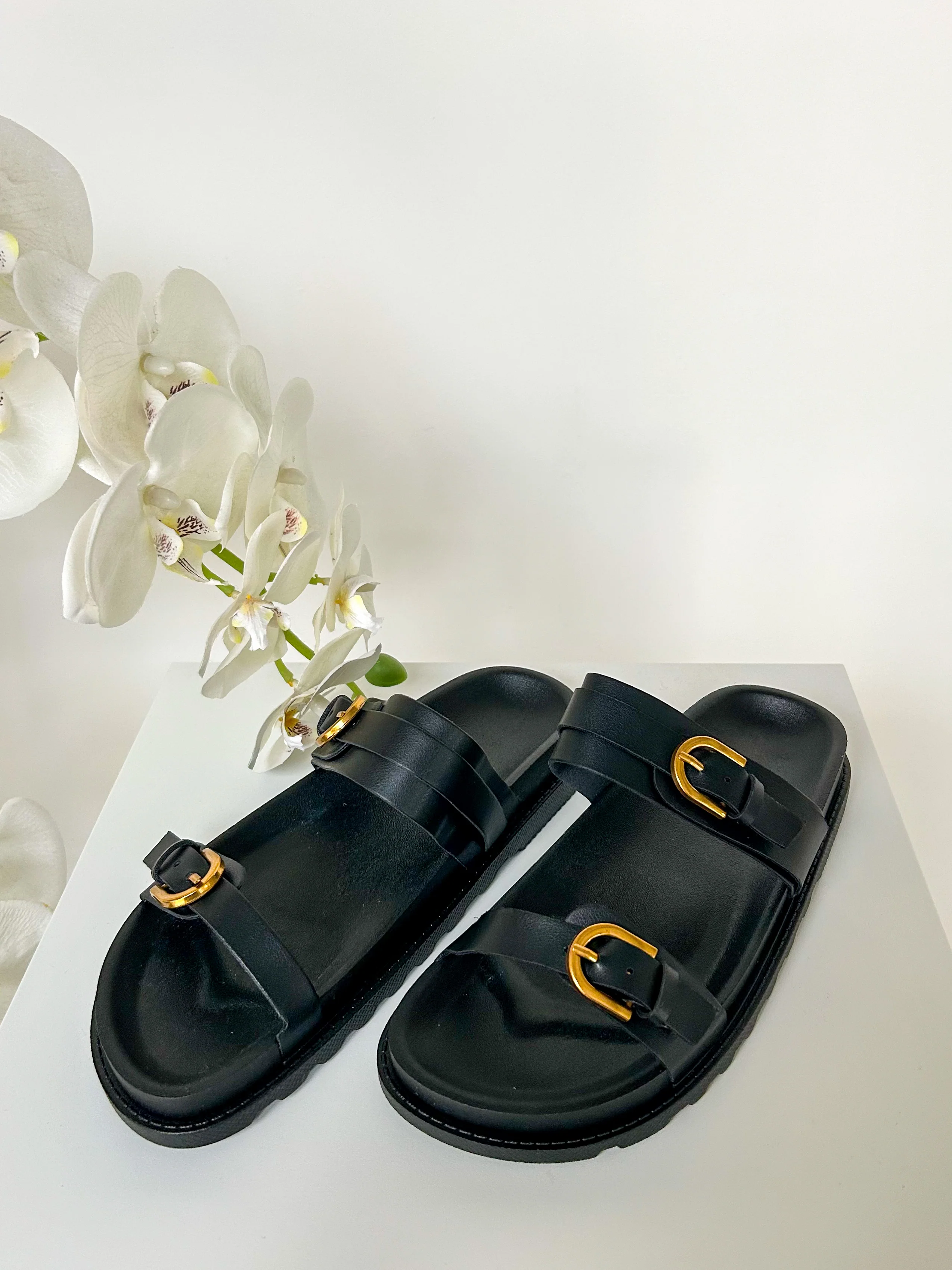 Double Buckle Strap Sandals (3 Colours) - Image 3