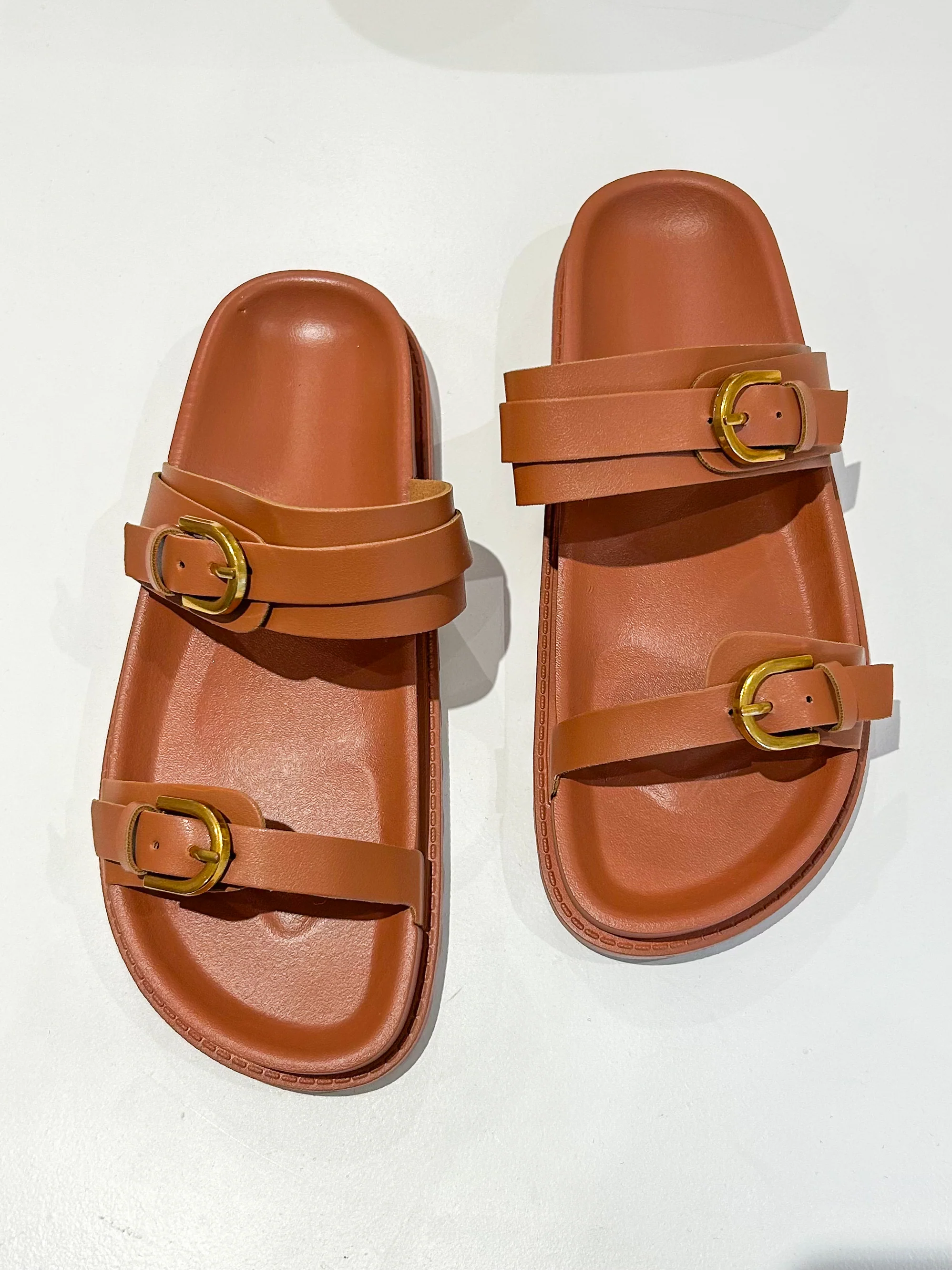 Double Buckle Strap Sandals (3 Colours) - Image 4