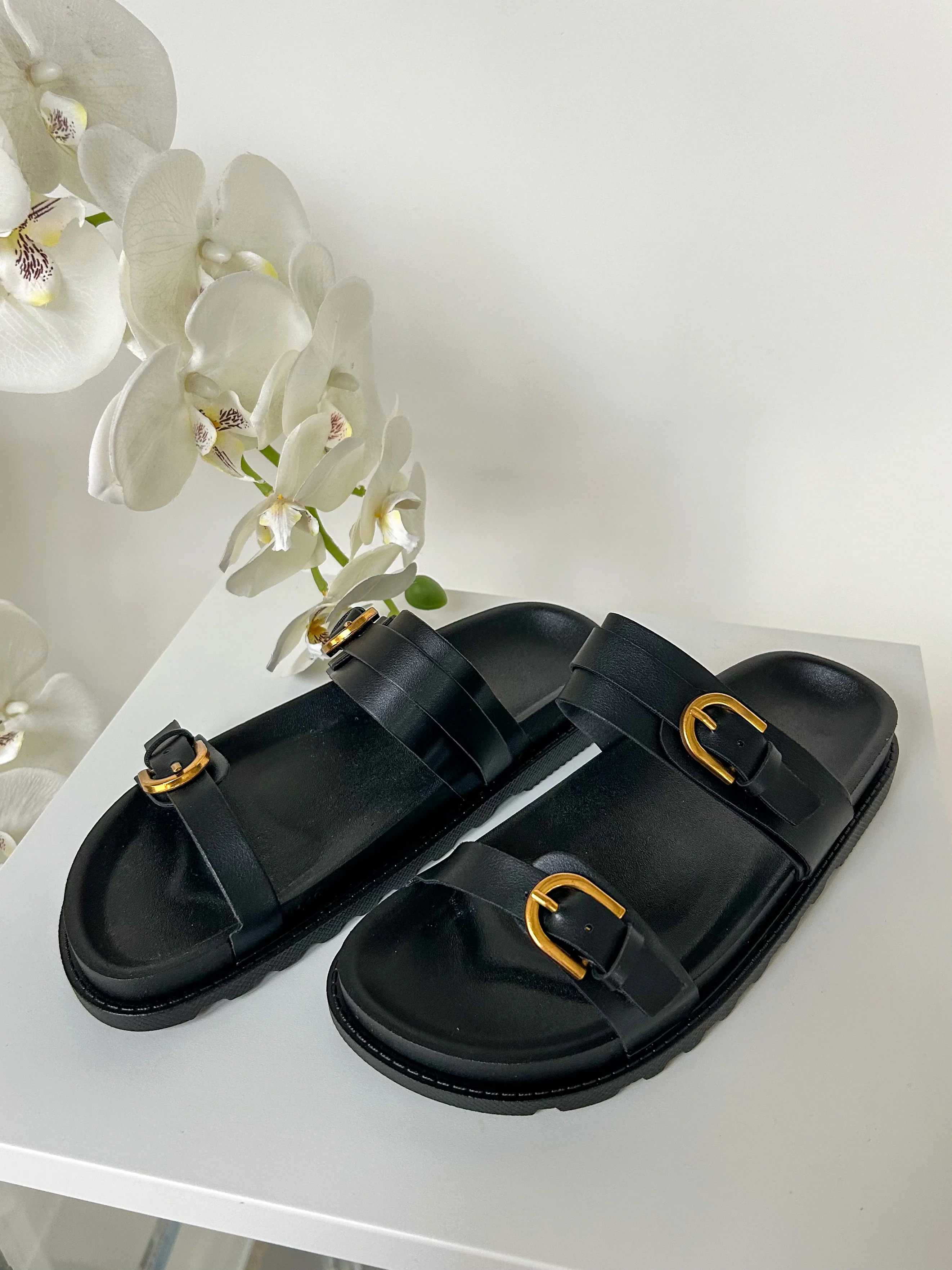 Double Buckle Strap Sandals (3 Colours) - Image 9