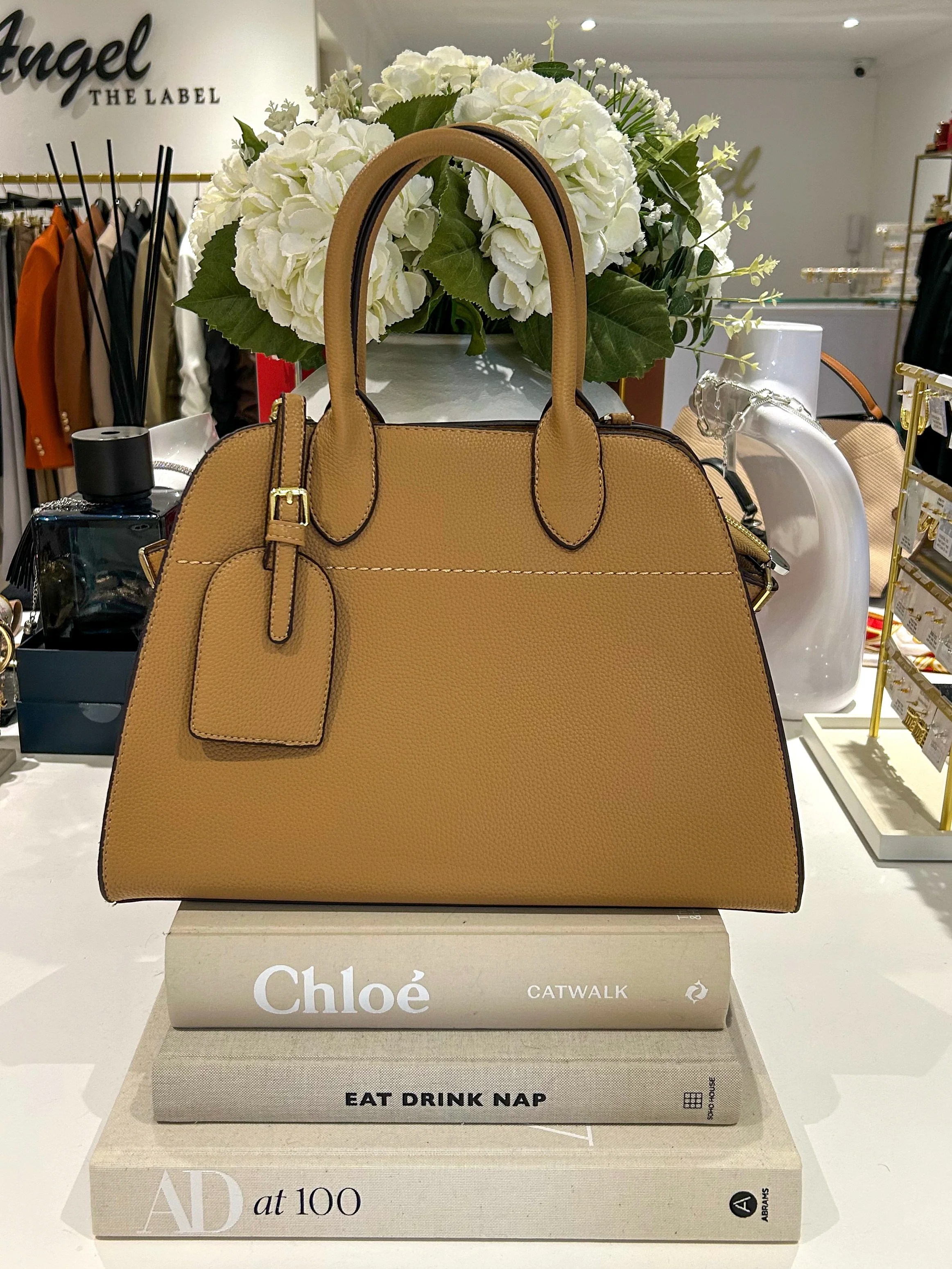 Faux Leather Bowling Bag (3 Colours) - Image 3