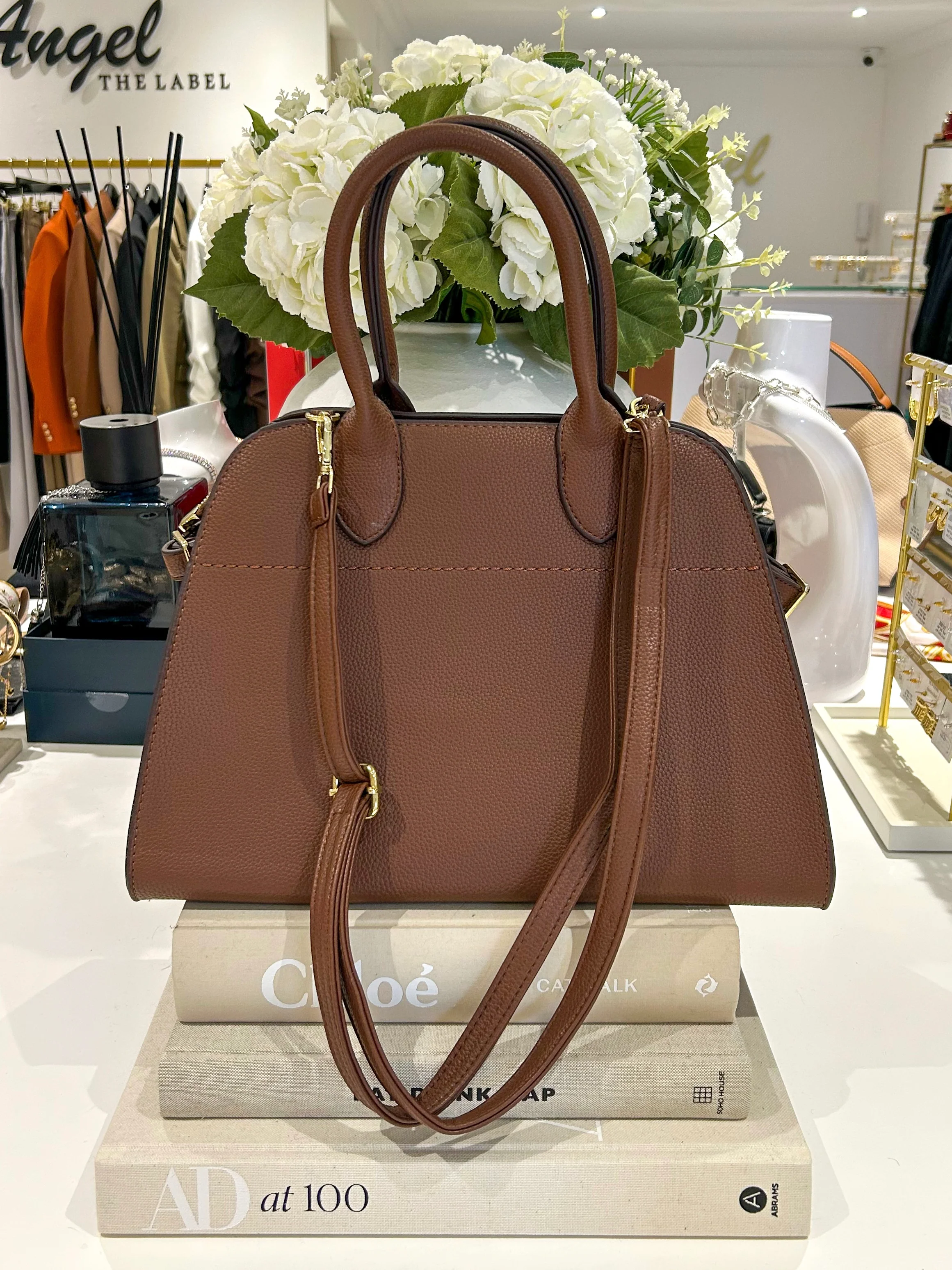 Faux Leather Bowling Bag (3 Colours) - Image 4