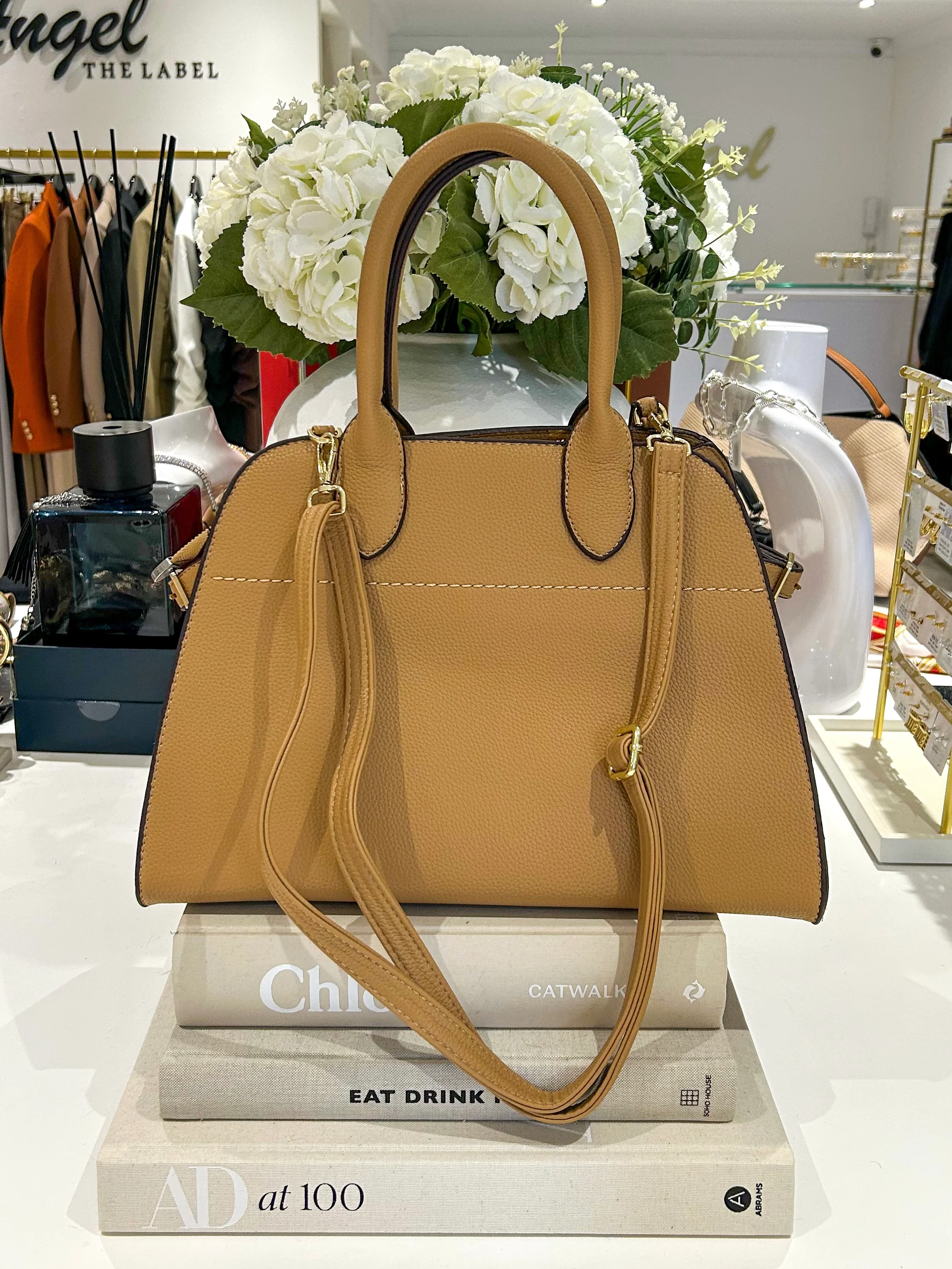 Faux Leather Bowling Bag (3 Colours) - Image 5