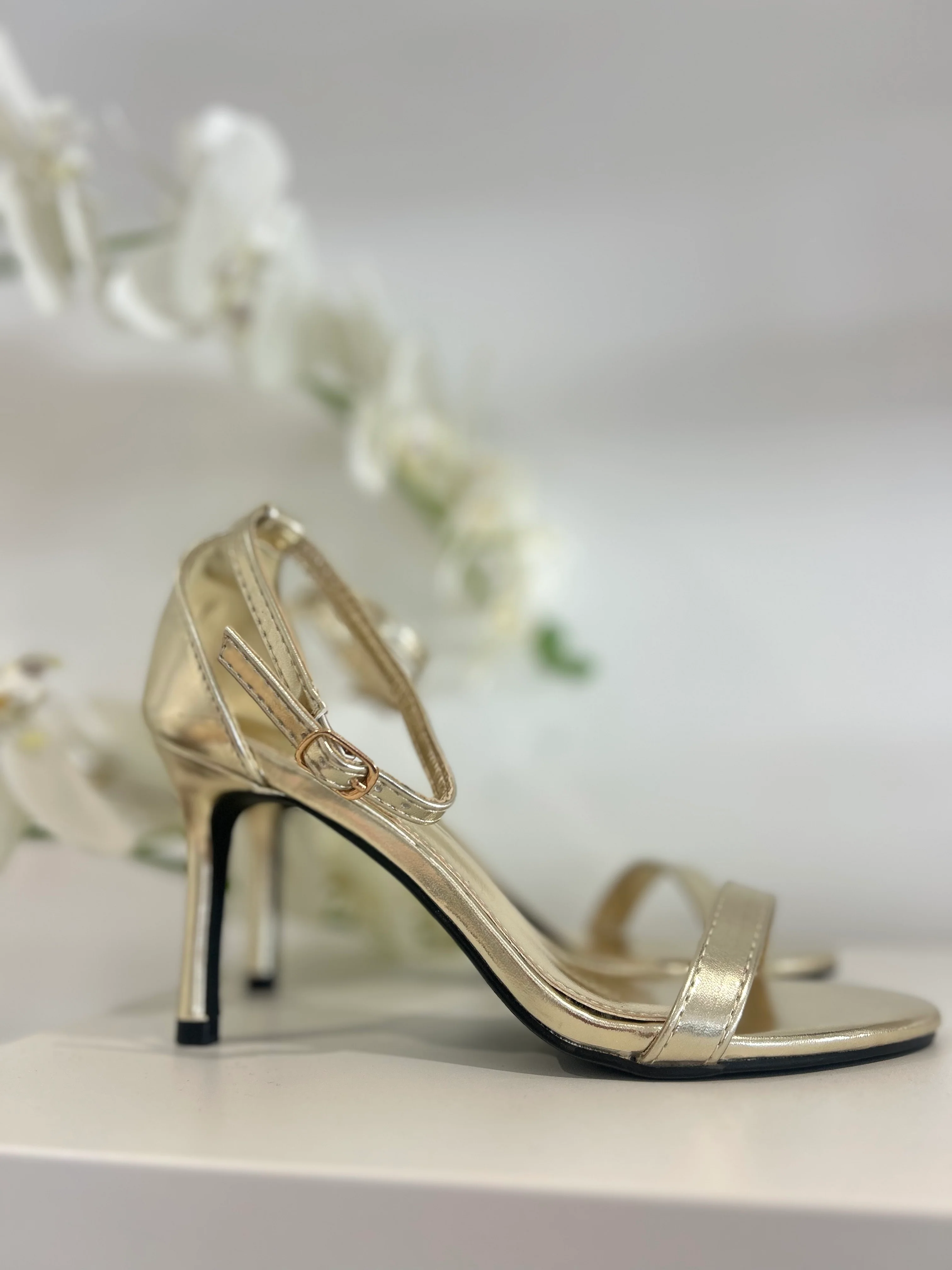 Single Strap Mid Height Stiletto Shoes (3 Colours) - Image 3