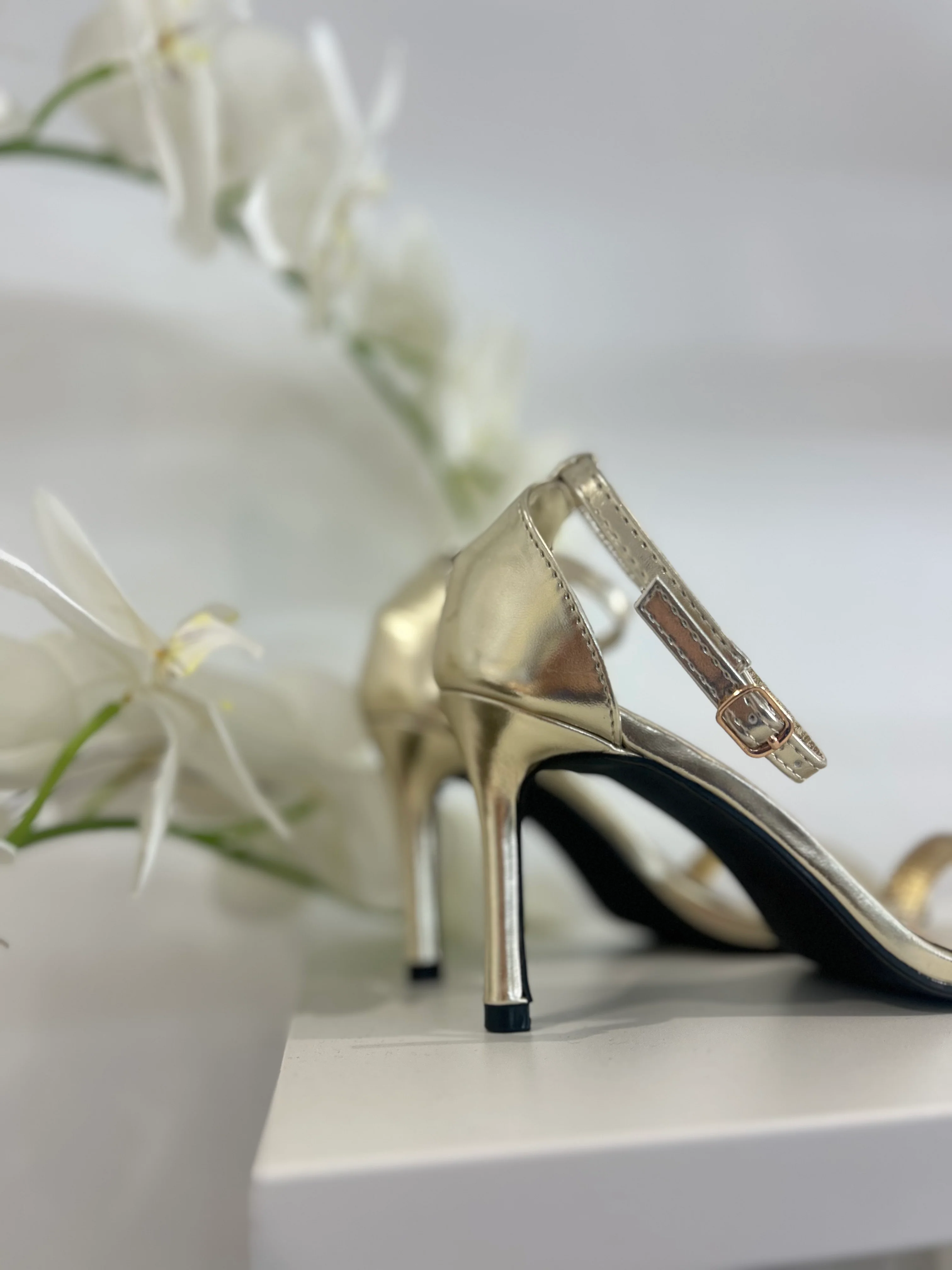 Single Strap Mid Height Stiletto Shoes (3 Colours) - Image 8