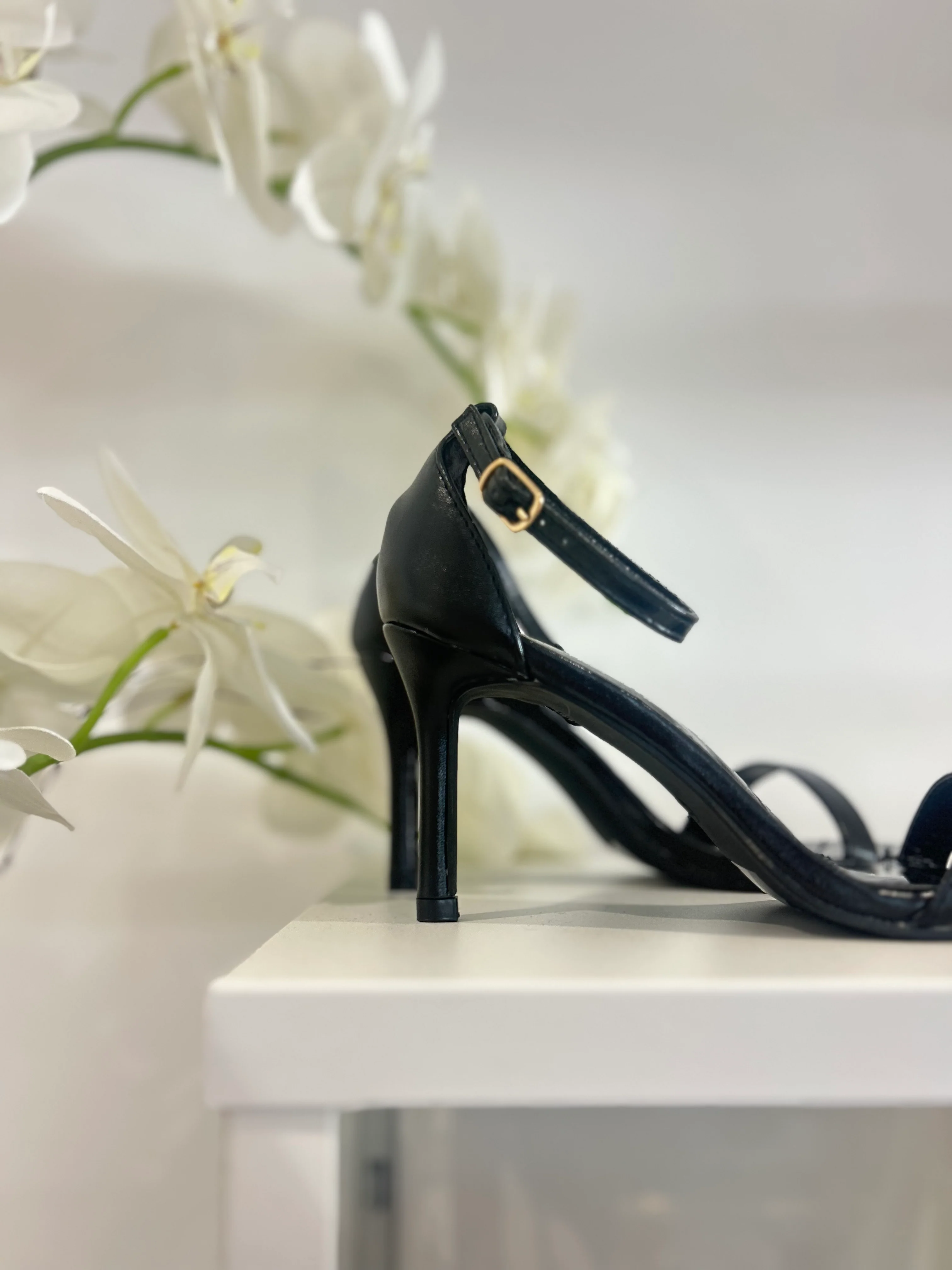 Single Strap Mid Height Stiletto Shoes (3 Colours) - Image 9