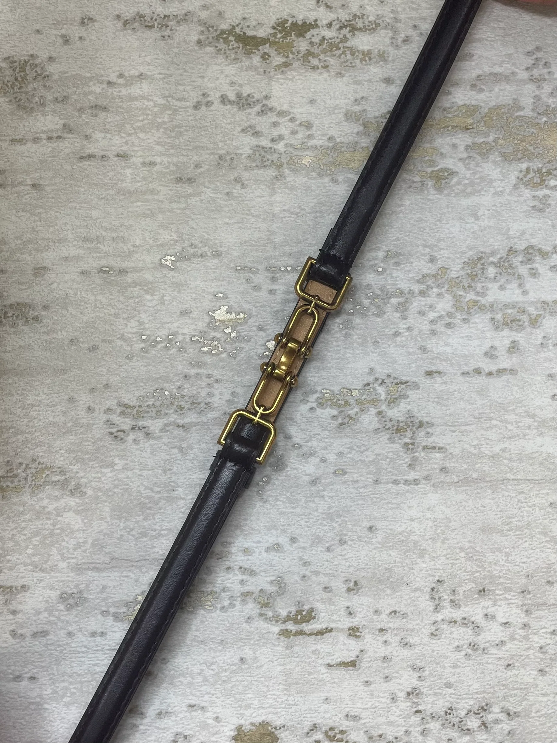 Gold Hinge Faux Leather Belt (4 Colours) - Image 3