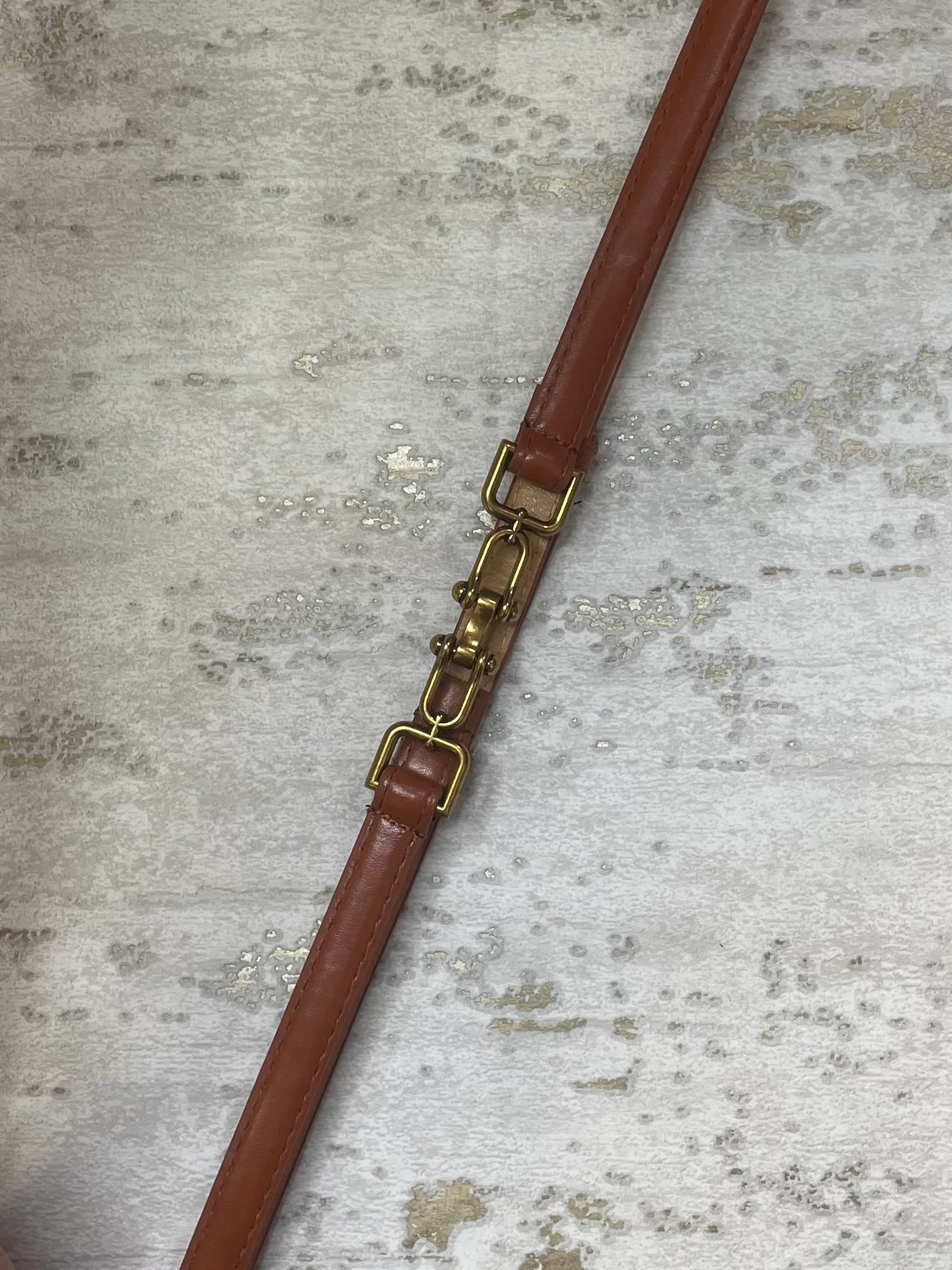 Gold Hinge Faux Leather Belt (4 Colours) - Image 4