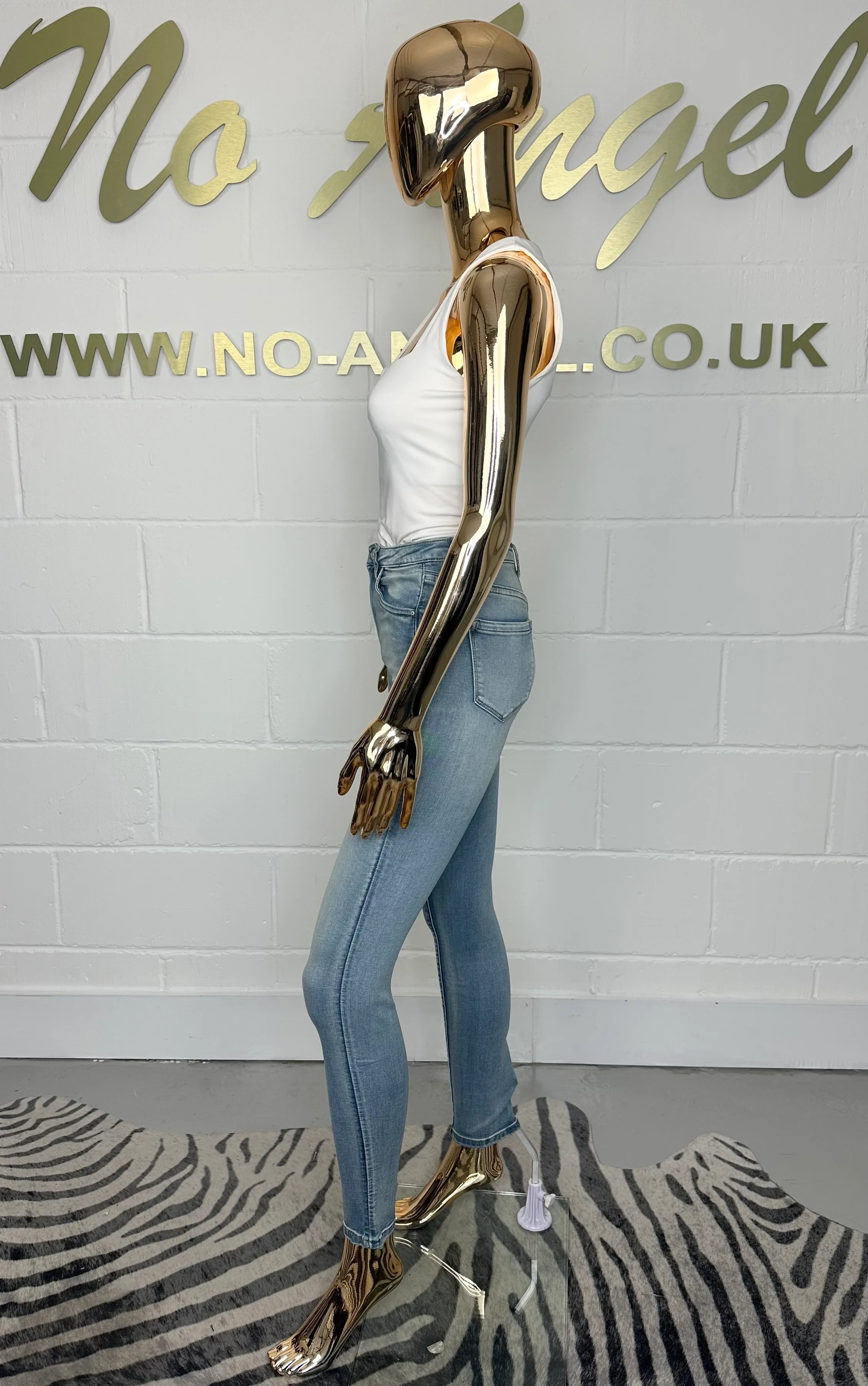 High Waist Skinny Jeans (2 Colours) - Image 3