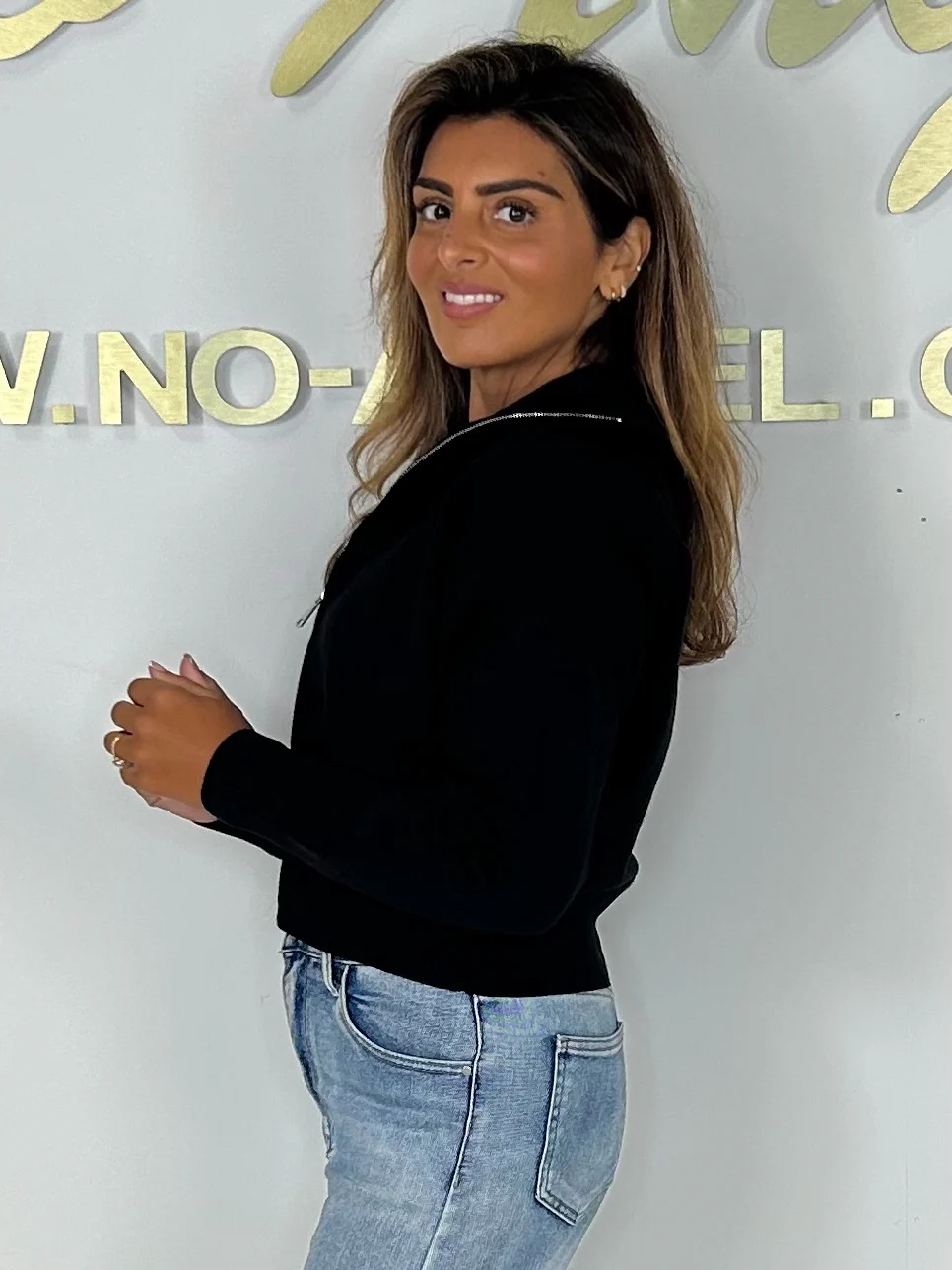 Knitted Funnel Neck Zip Up Jumper (4 Colours) - Image 8