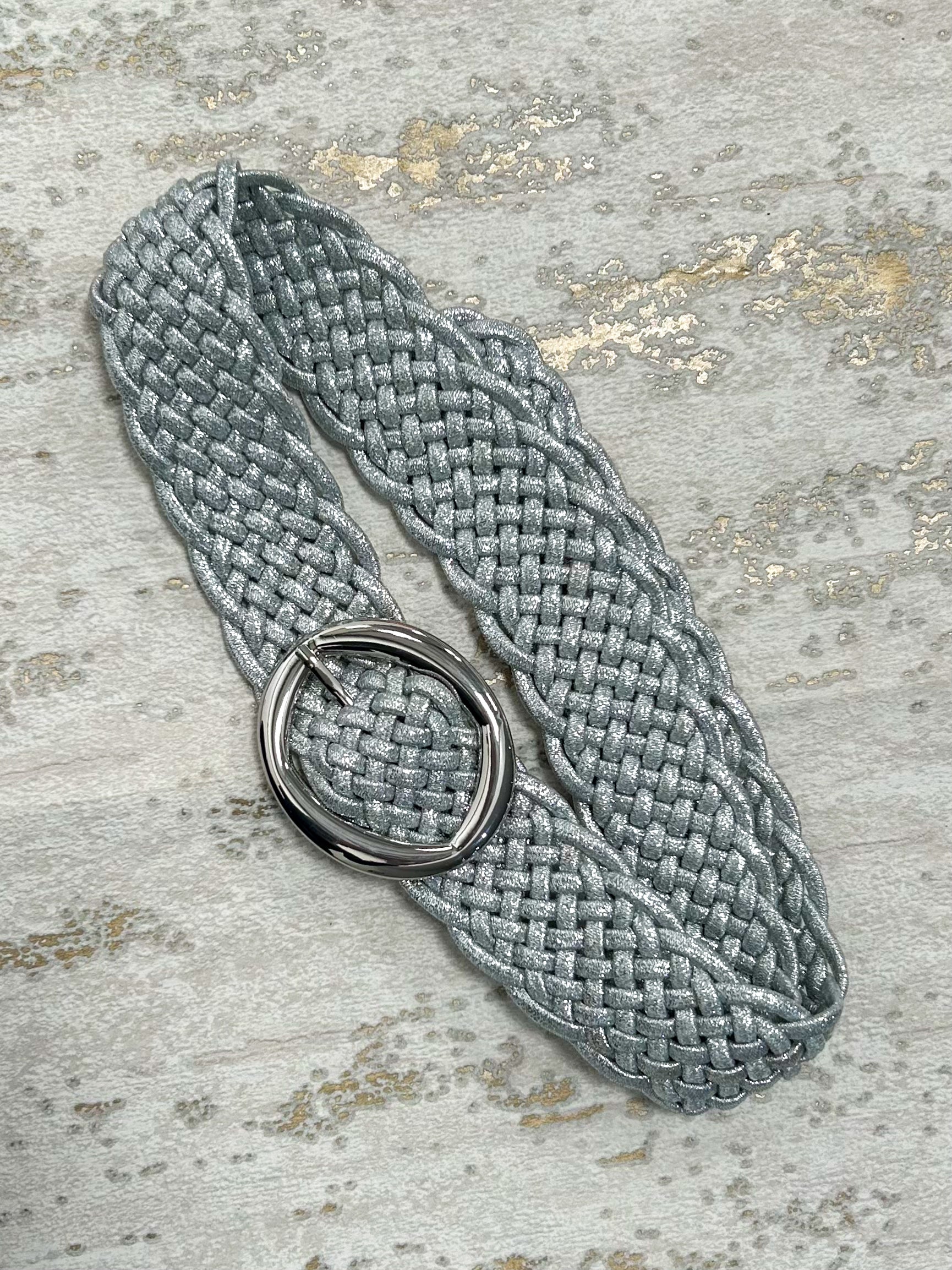 Plaited Detail Stretchy Hardware Buckle Belt (2 Colours) - Image 3