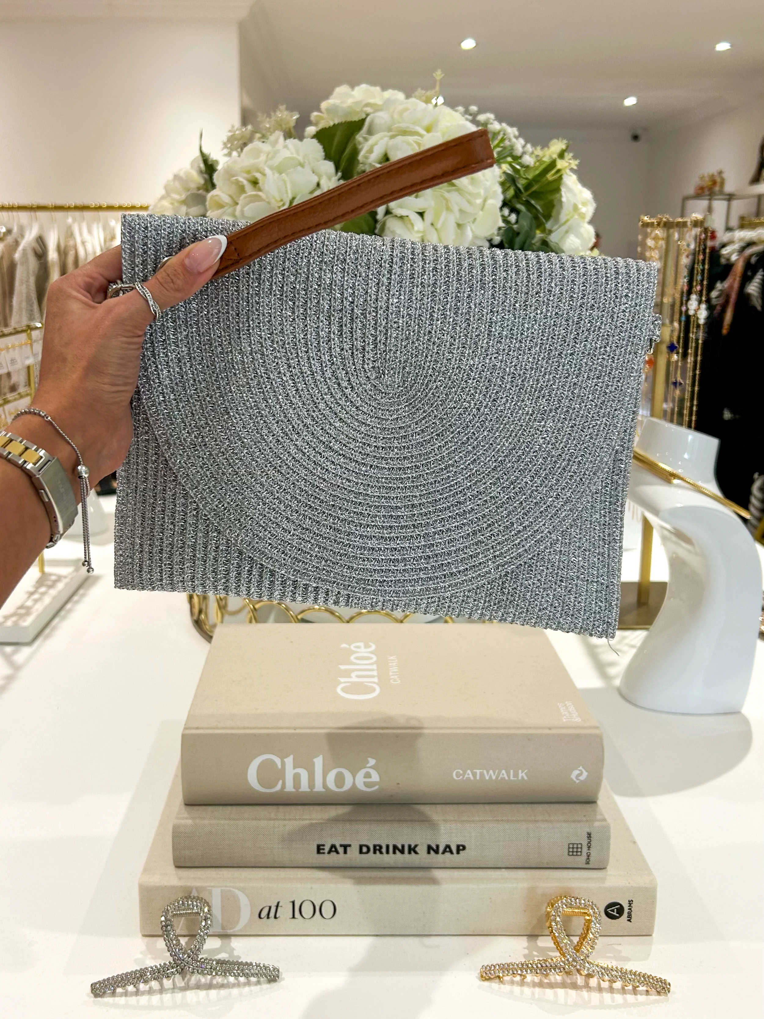 Woven Clutch Bag (4 Colours) - Image 6