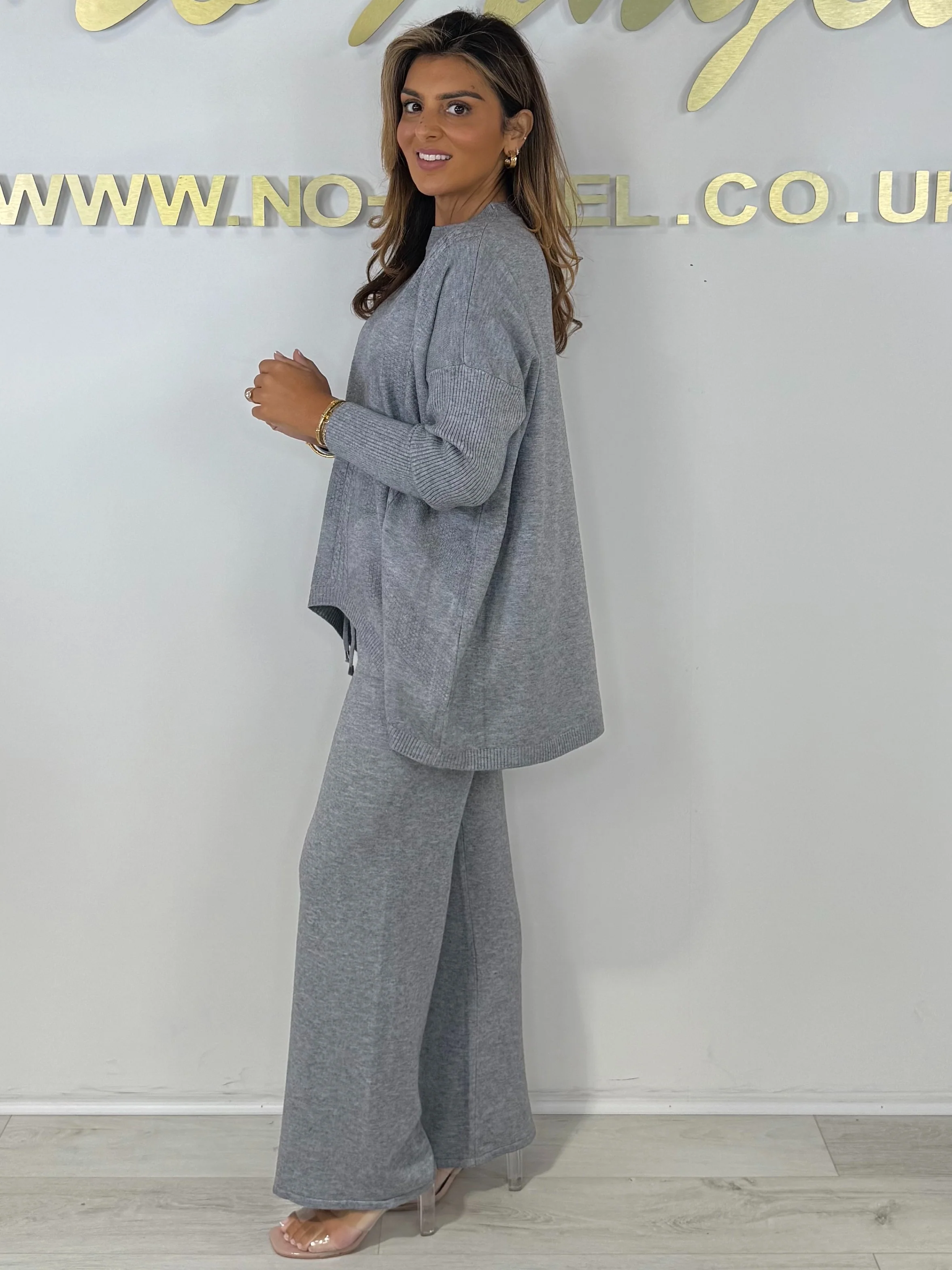 Soft Knit Cable Design Jumper & Wide Leg Trouser Co-ord (6 Colours) - Image 10