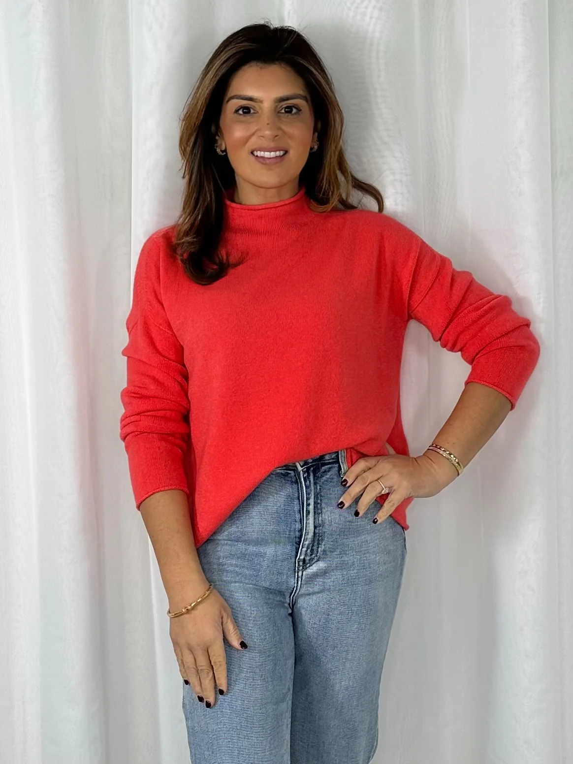 Soft Knit High Neck Jumper (5 Colours) - Image 4