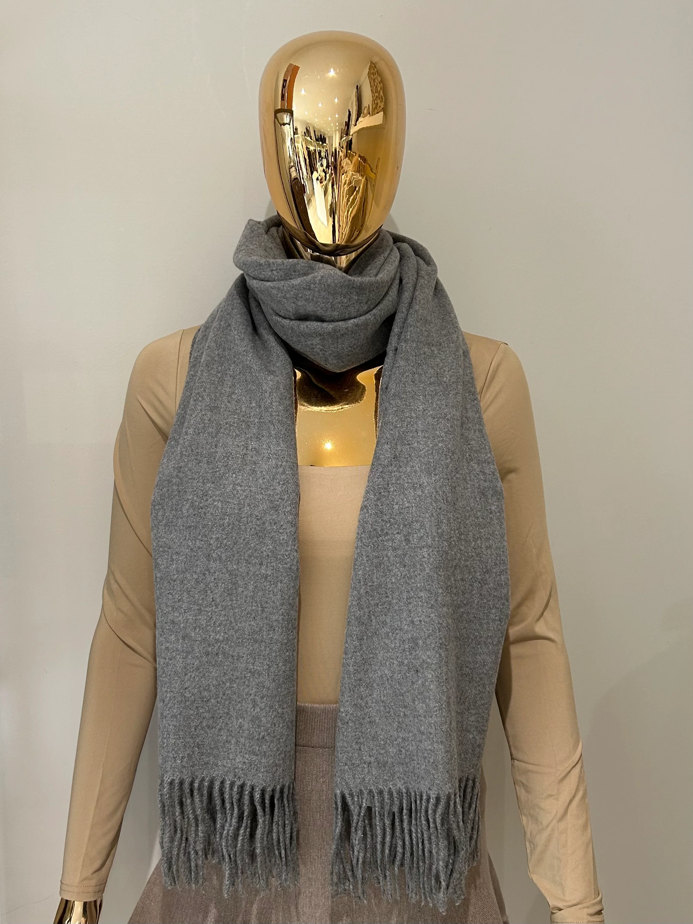 Cashmere Tassel Edge Scarf (8 Colours) - Image 4