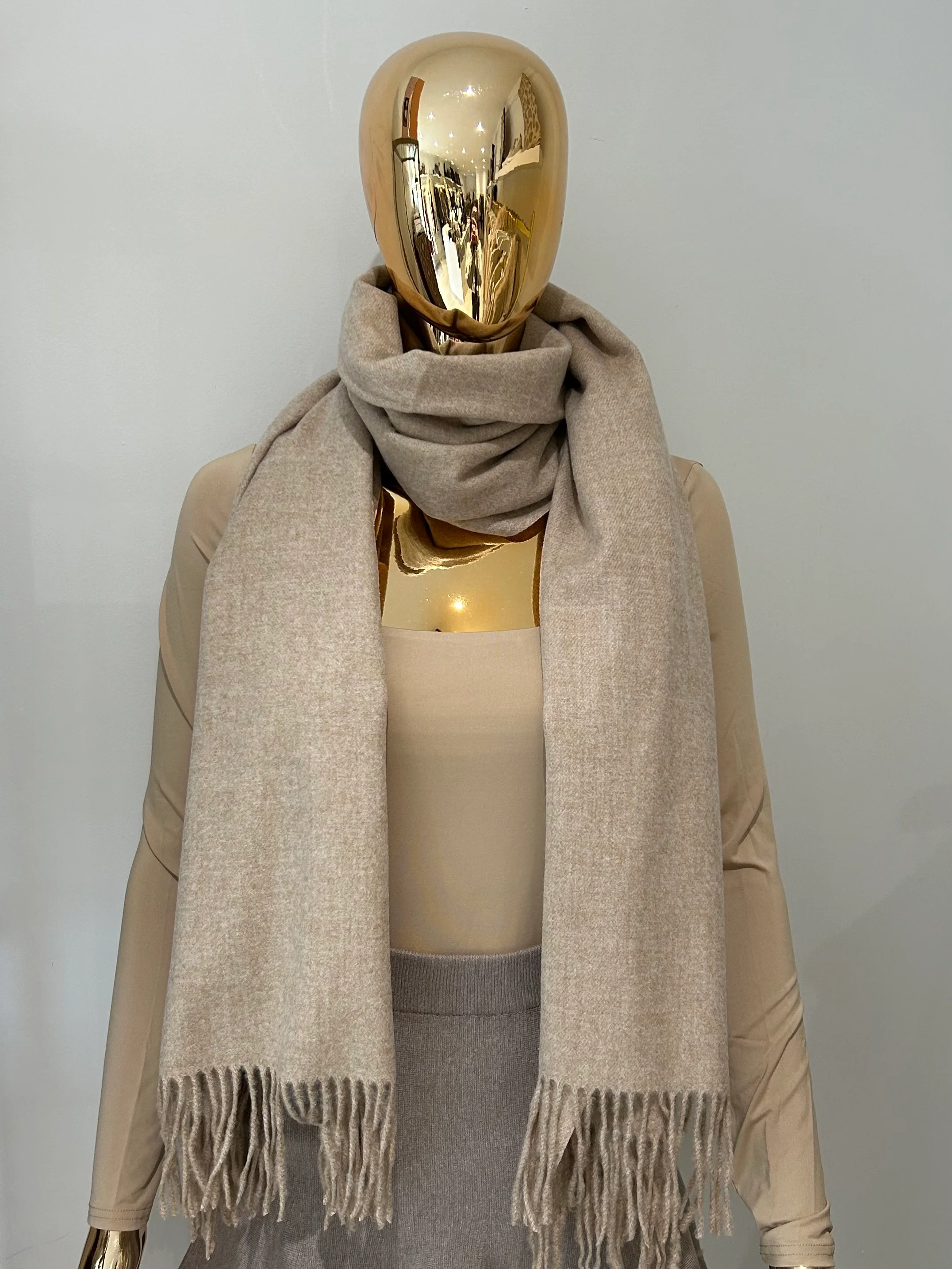 Cashmere Tassel Edge Scarf (8 Colours) - Image 6