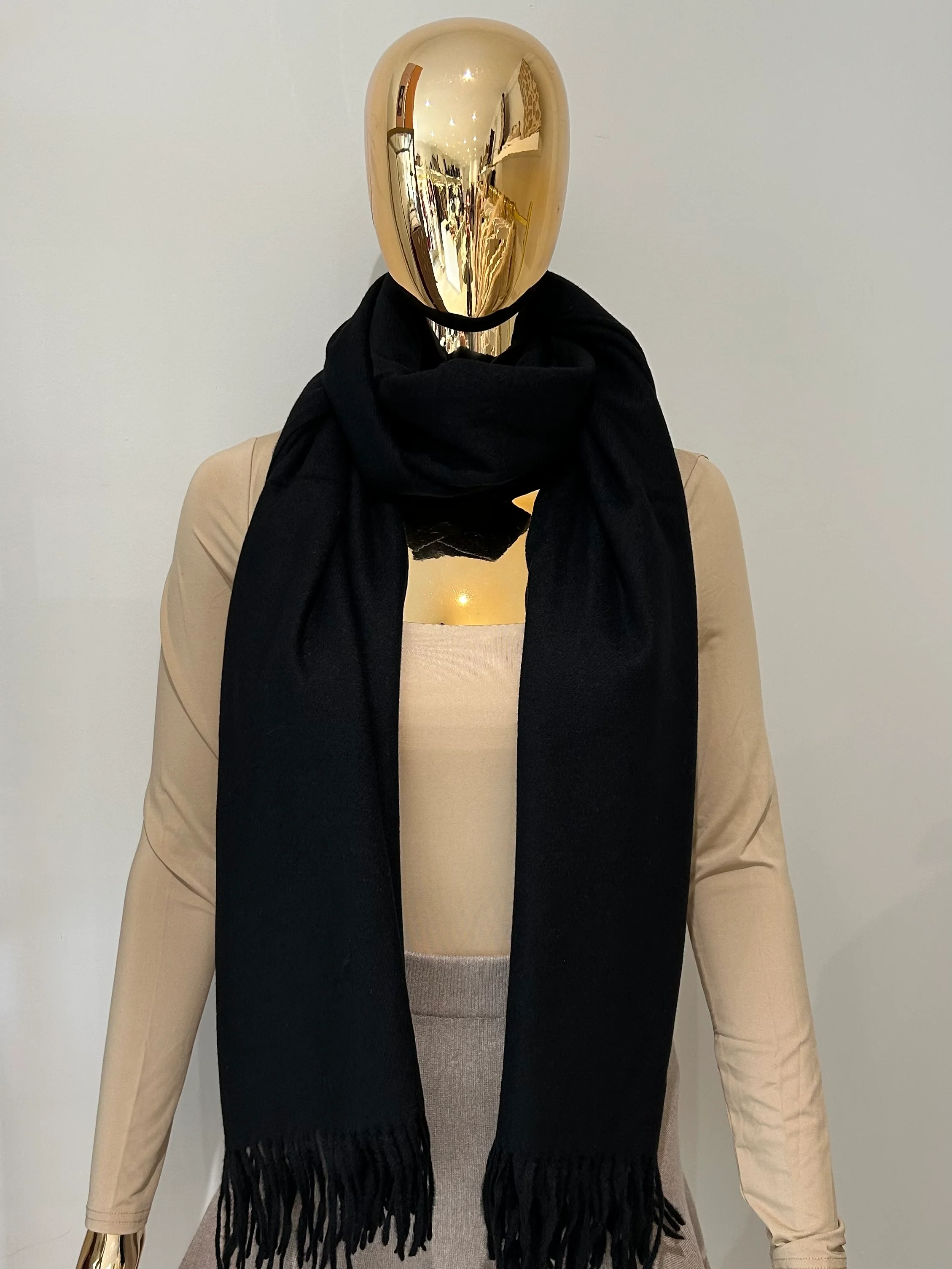 Cashmere Tassel Edge Scarf (8 Colours) - Image 8