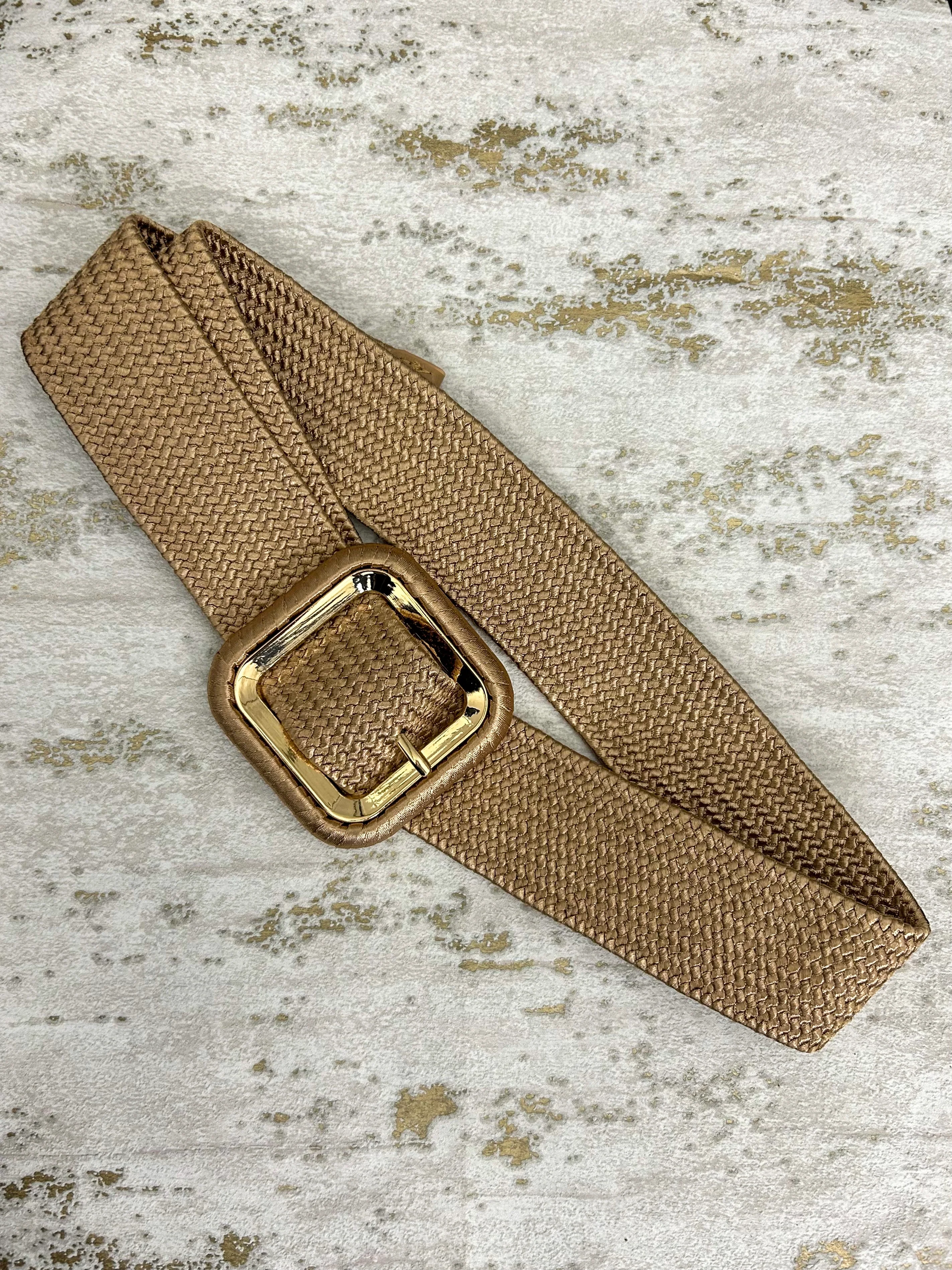 Square Buckle Woven Belt (6 Colours) - Image 4