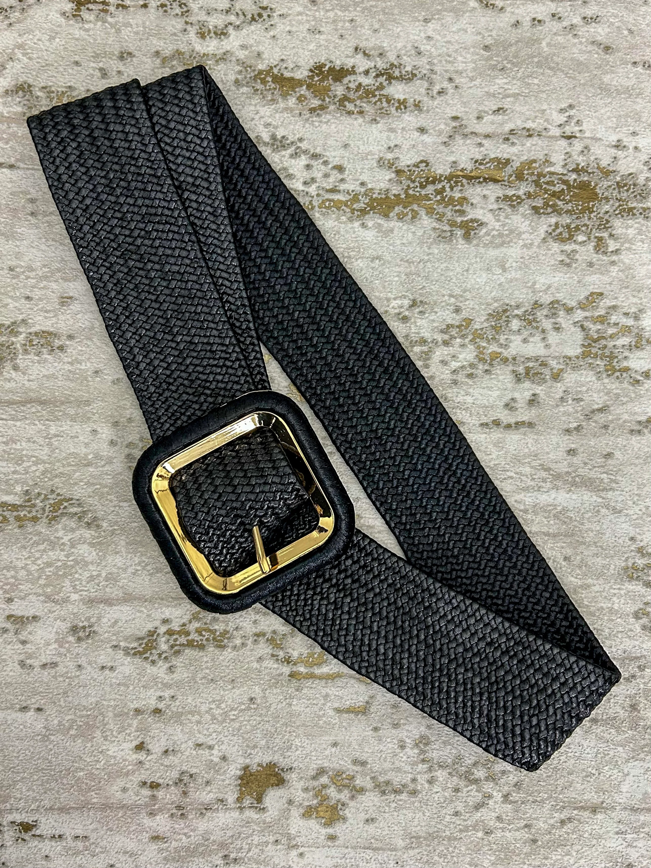 Square Buckle Woven Belt (6 Colours) - Image 7