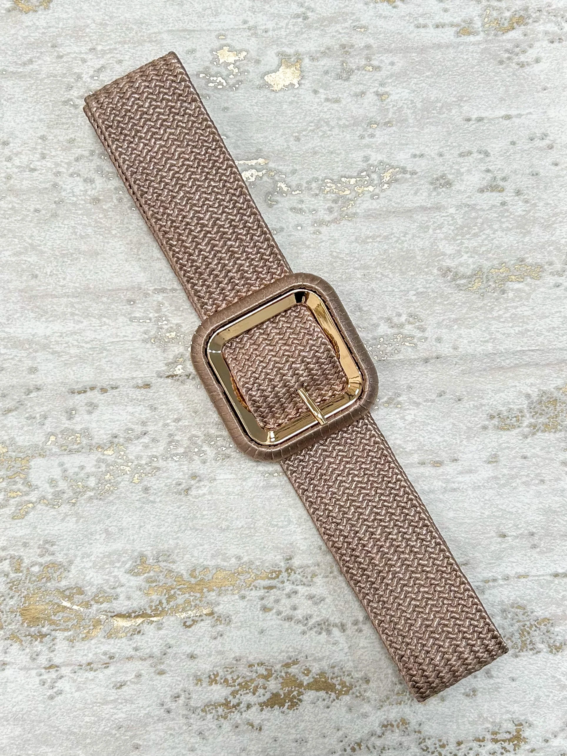 Square Buckle Woven Belt (6 Colours) - Image 9