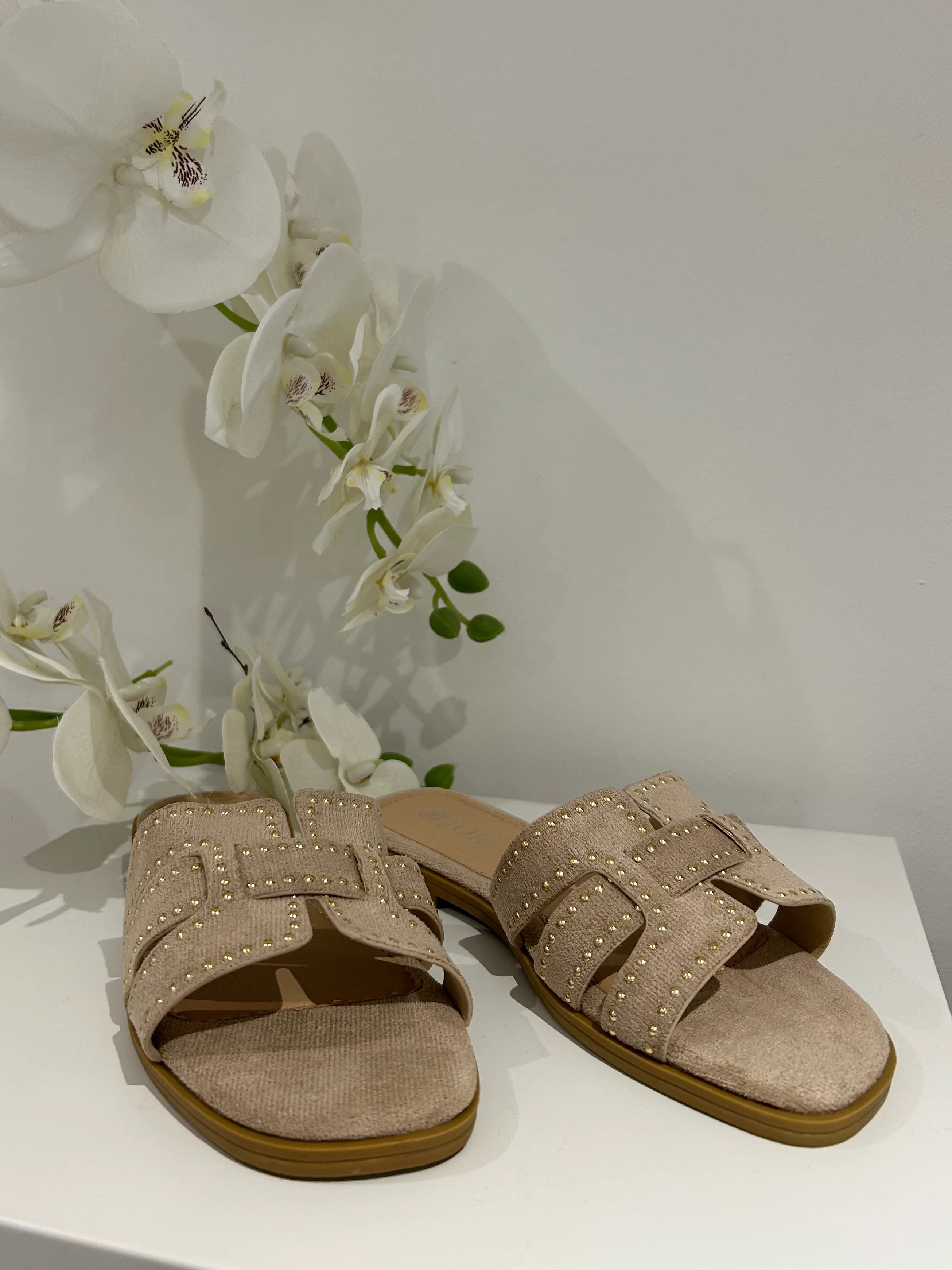 Studded Woven Block Sandals (2 Colours) - Image 3