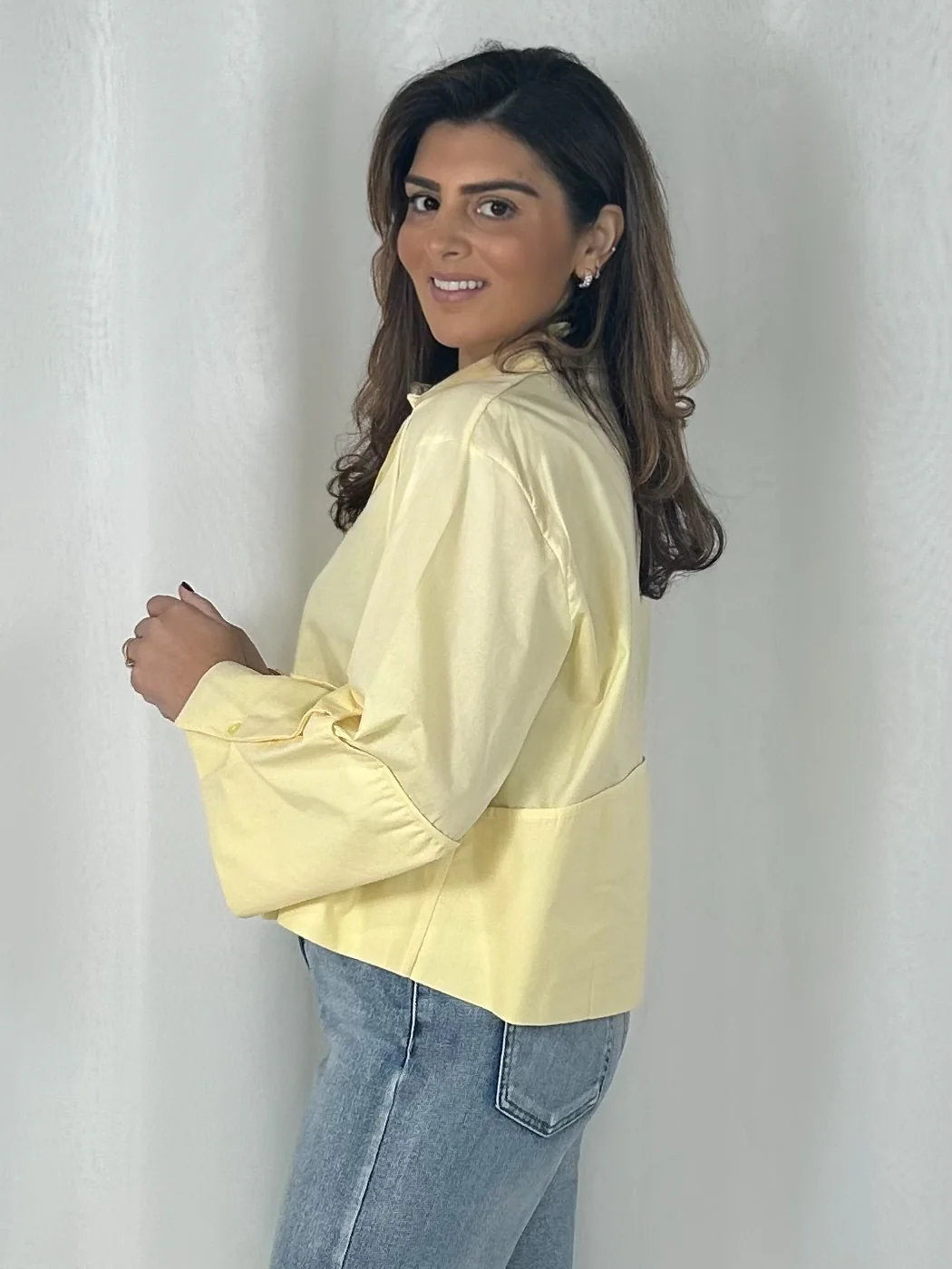 Wide Sleeve Collared Button Up Shirt (4 Colours) - Image 6