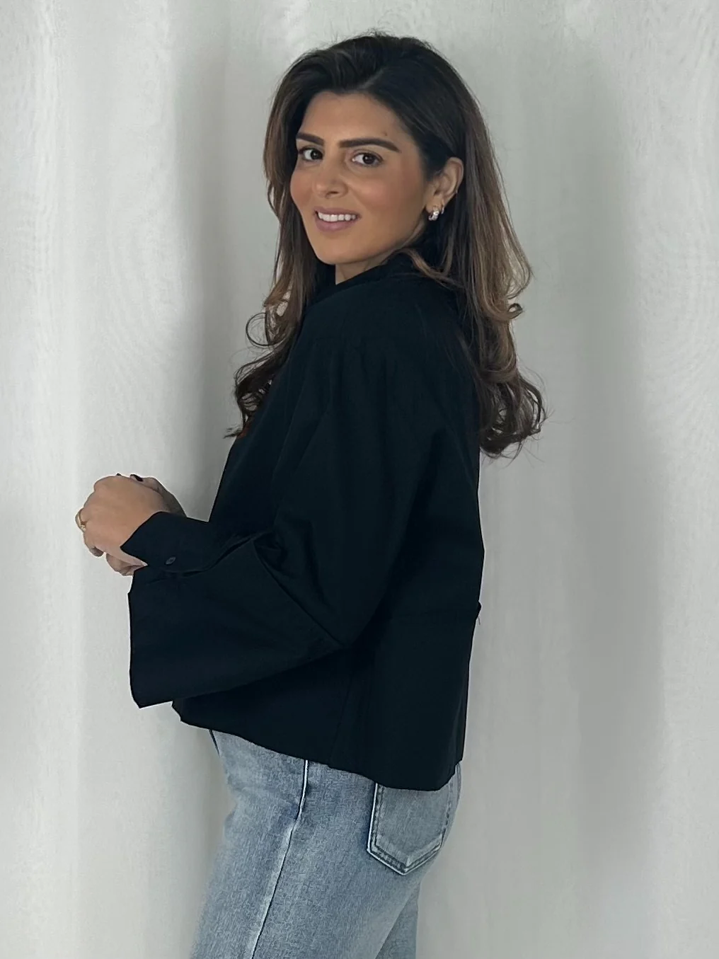 Wide Sleeve Collared Button Up Shirt (4 Colours) - Image 8