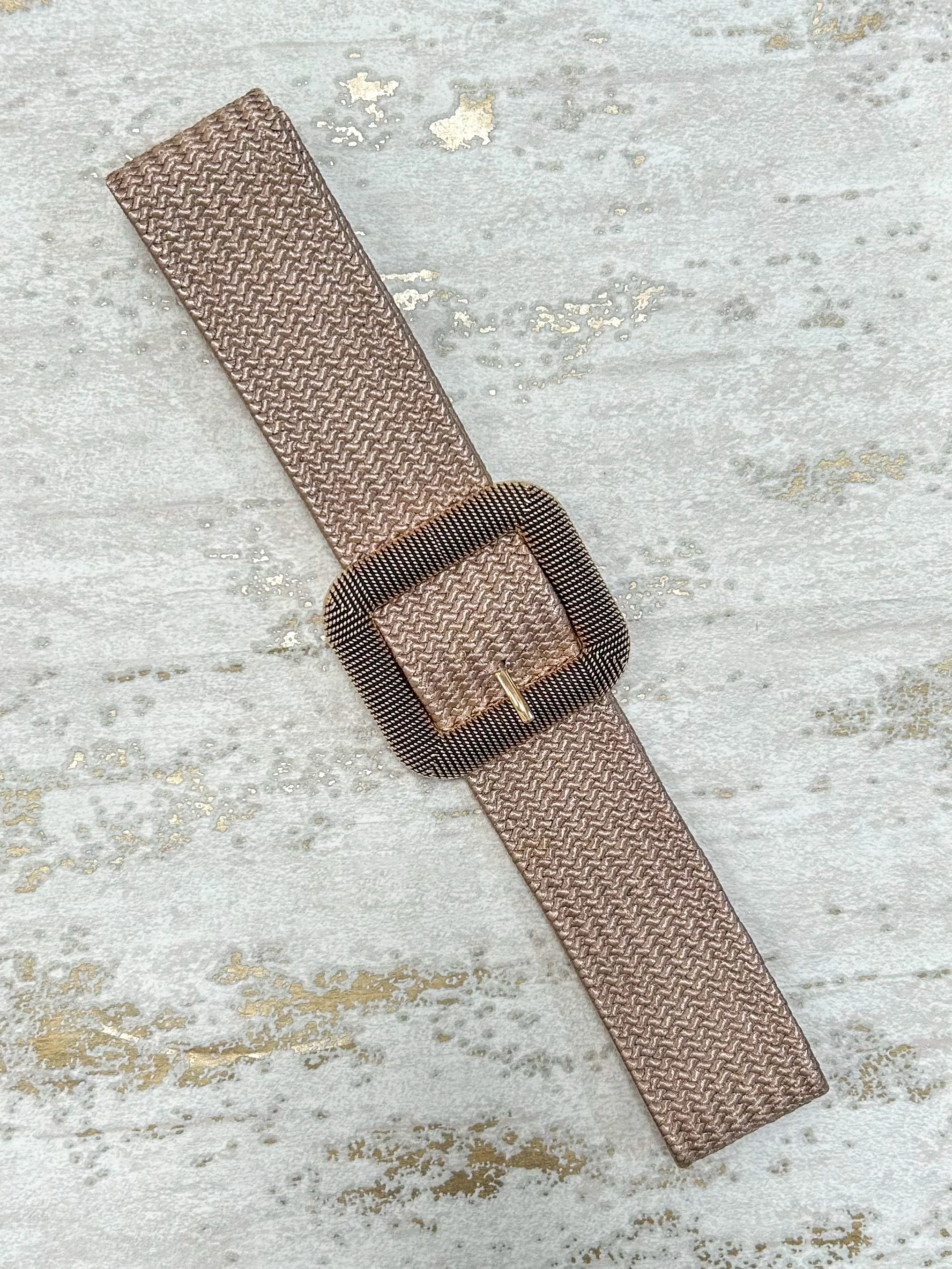 Woven Square Buckle Belts (6 Colours) - Image 8